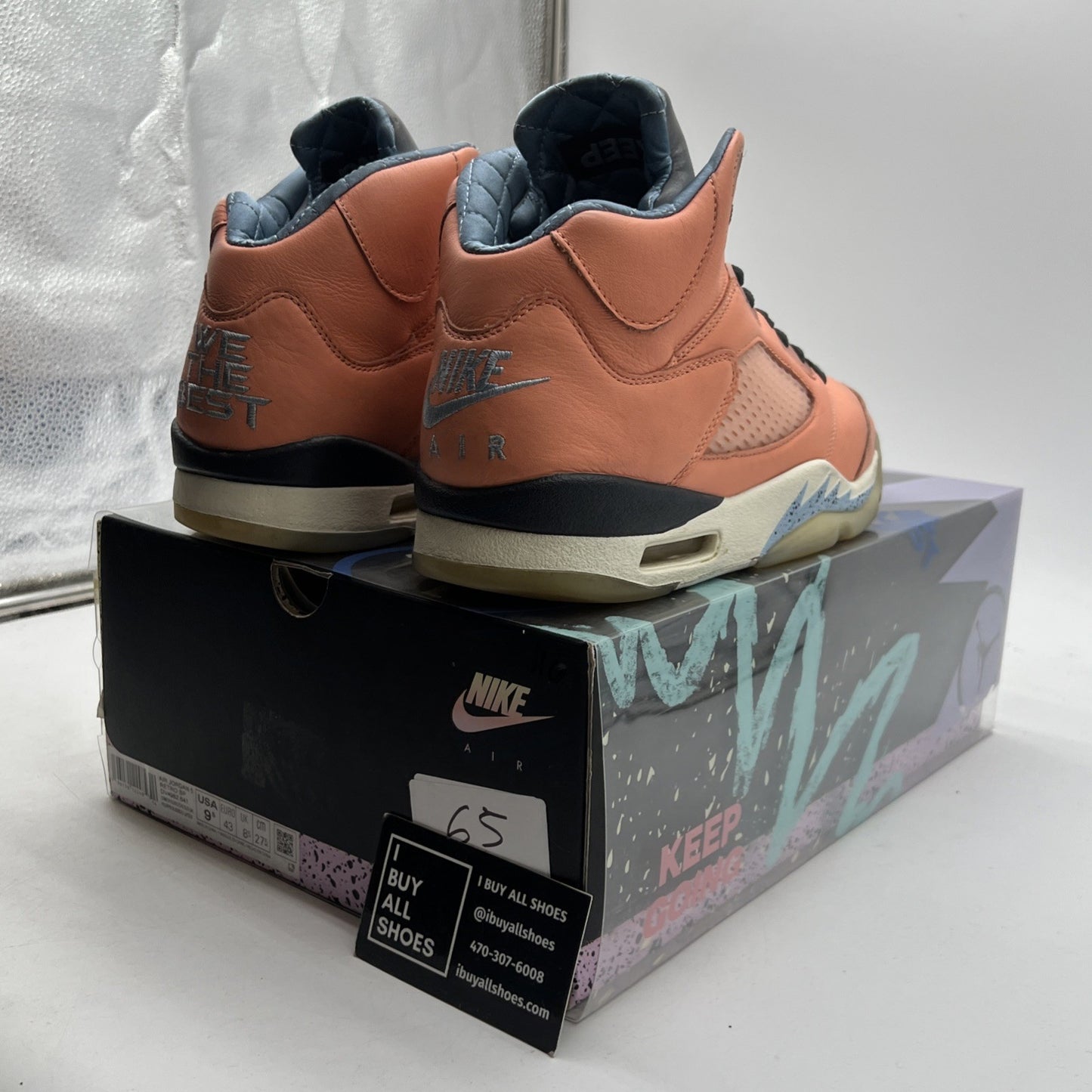 Size 9.5 - Jordan 5 Retro x DJ Khaled Mid We The Best Crimson Bliss (DV4982-641)