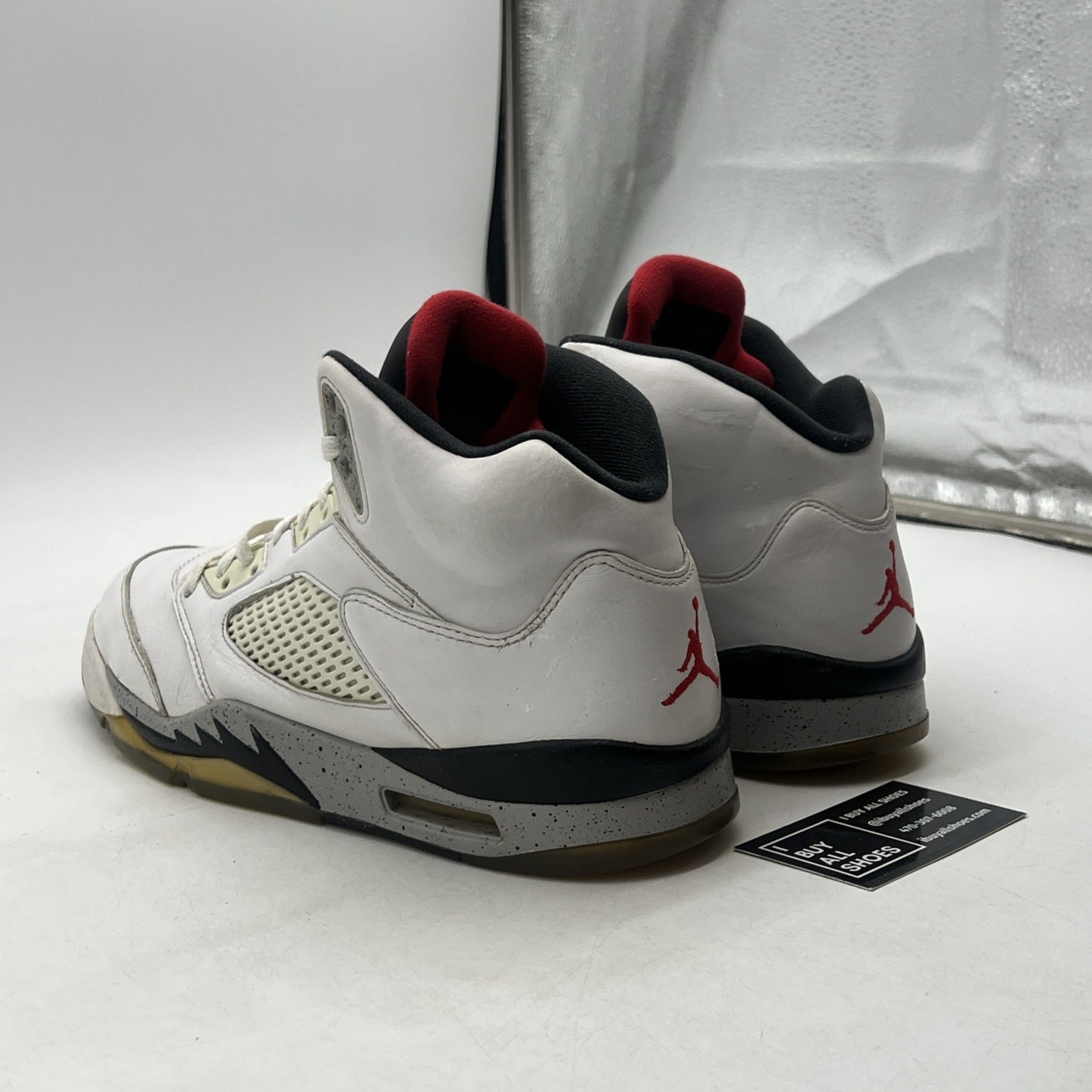 Size 11 - Air Jordan 5 Retro White Cement (136037-104)