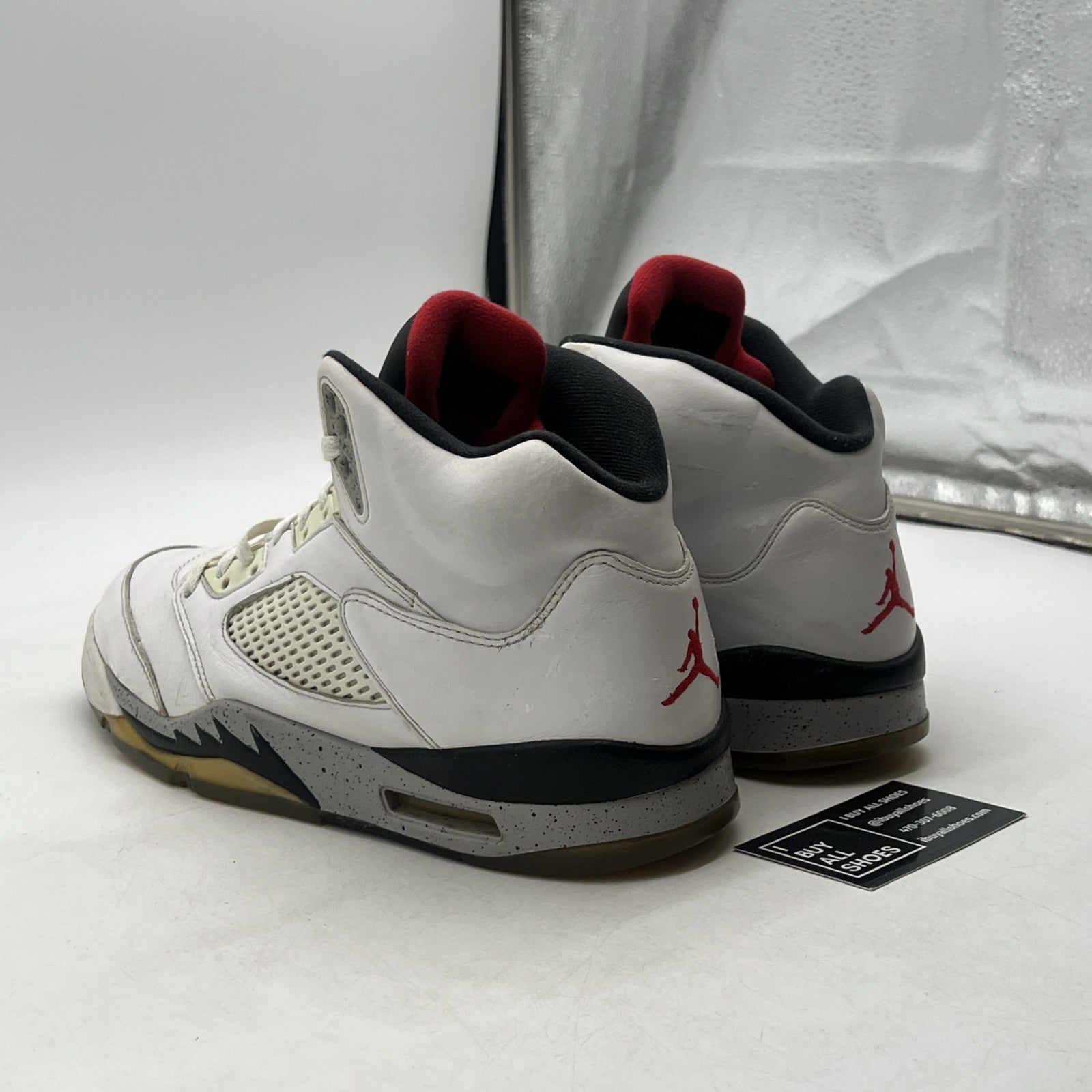 Size 11 - Air Jordan 5 Retro White Cement (136037-104)