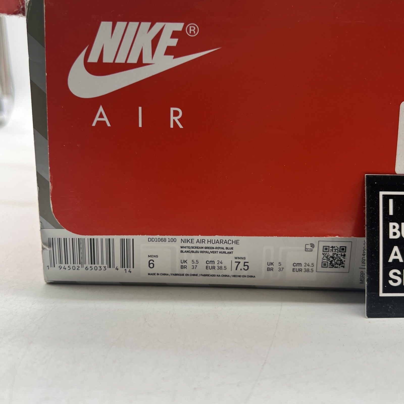 Size 6 - Nike Air Huarache 2021 Scream Green (DD1068-100)