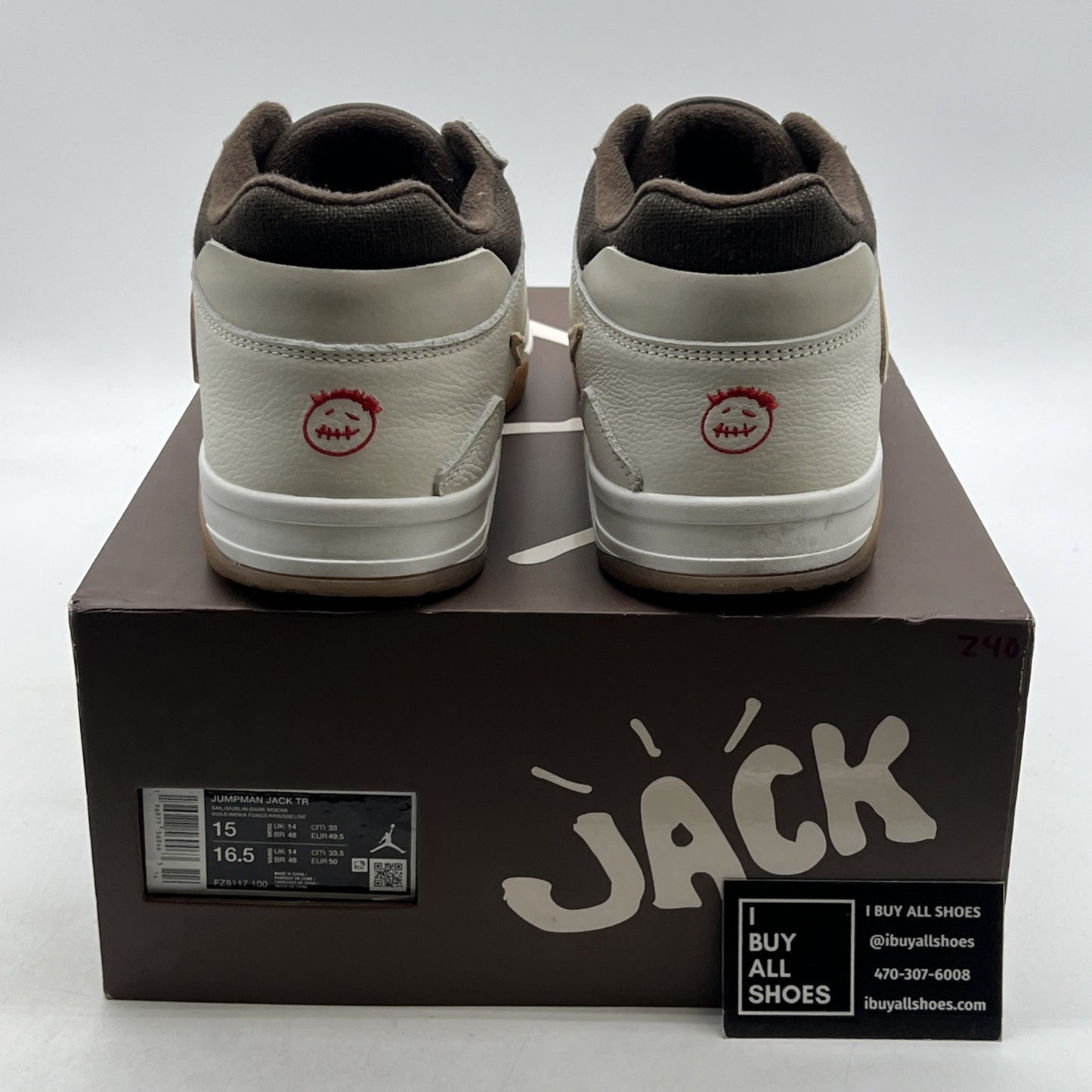 Size 15 - Travis Scott x Jordan Jumpman Jack TR Sail (FZ8117-100)