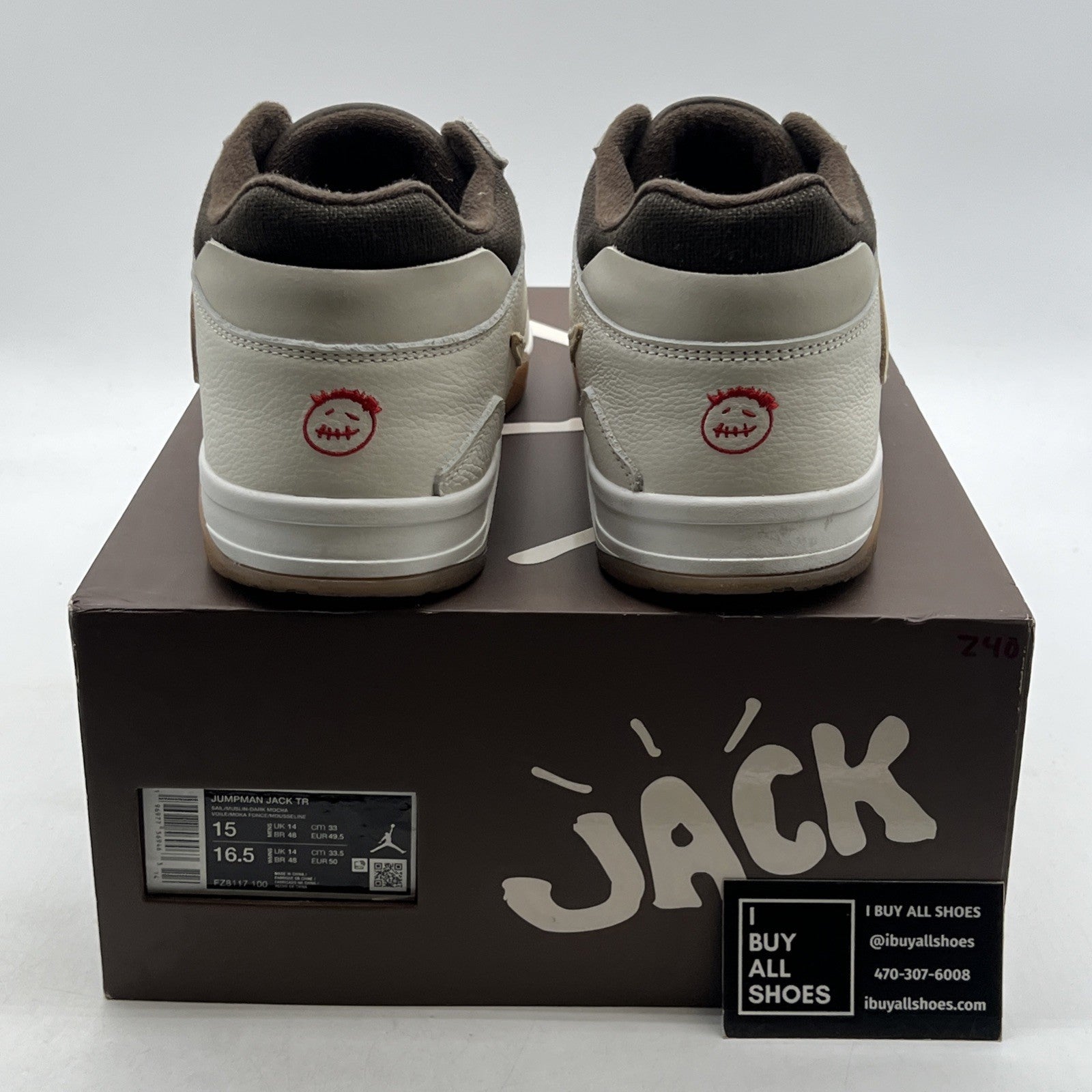 Size 15 - Travis Scott x Jordan Jumpman Jack TR Sail (FZ8117-100)
