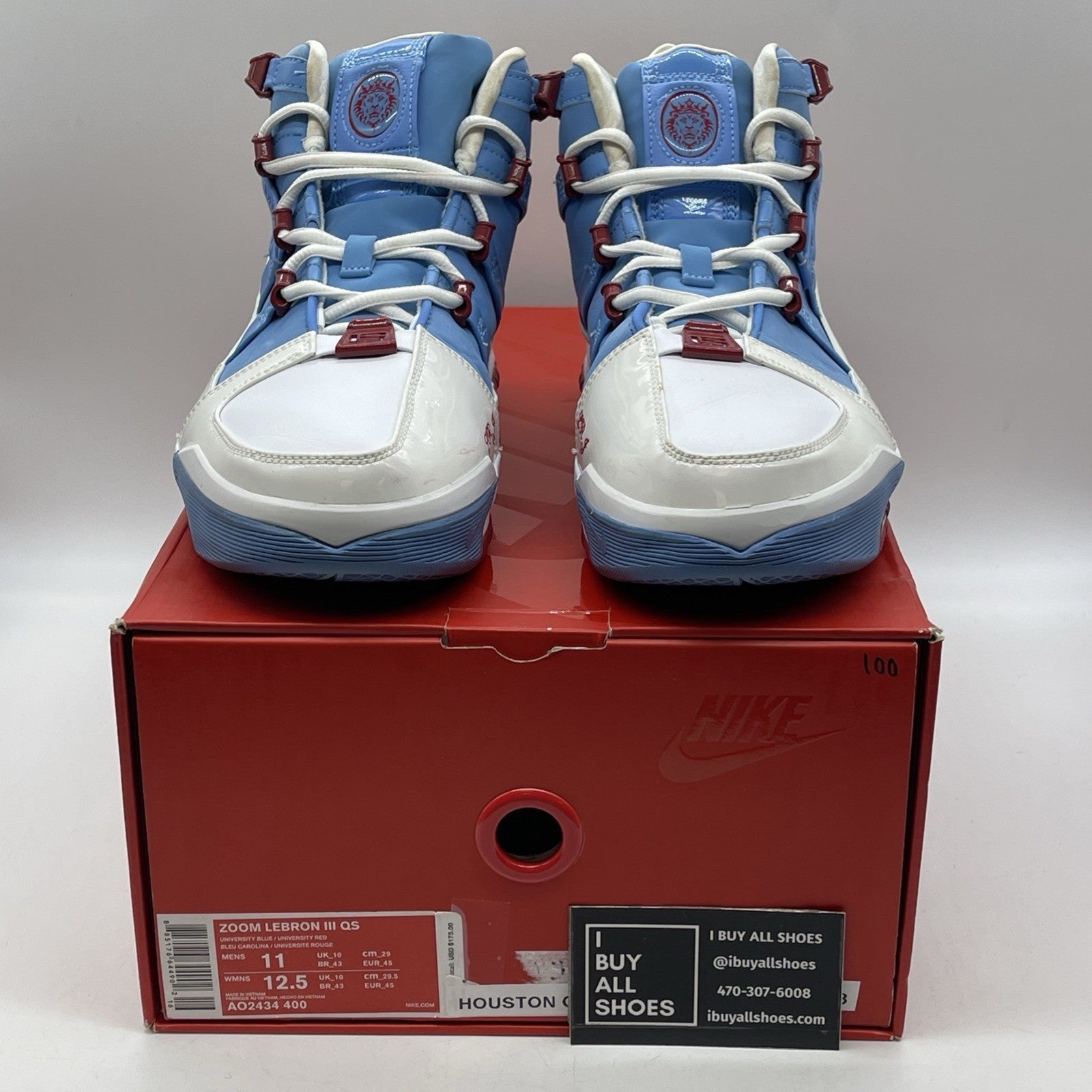 Size 11 - Nike Zoom LeBron 3 Houston Oilers (AO2434-400)