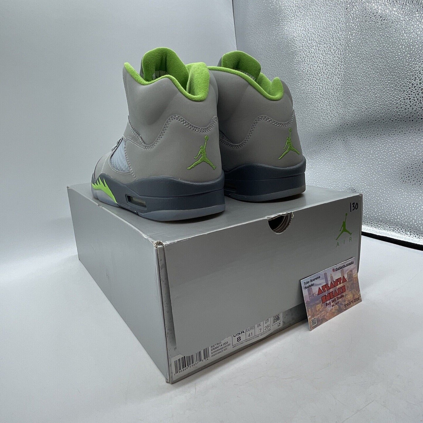 Size 8 - Jordan 5 Retro Green Bean Grey (DM9014-003)