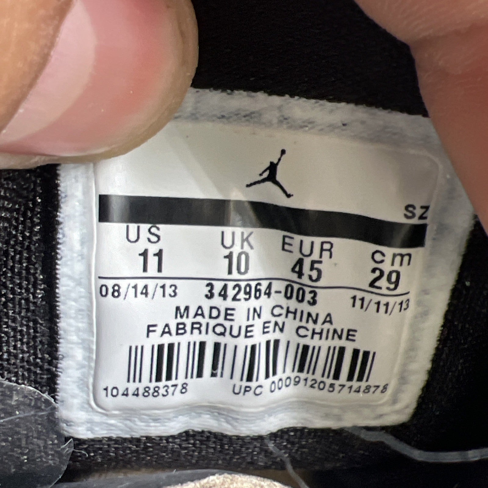 Size 11 - Air Jordan True Flight Gray (342964-003)