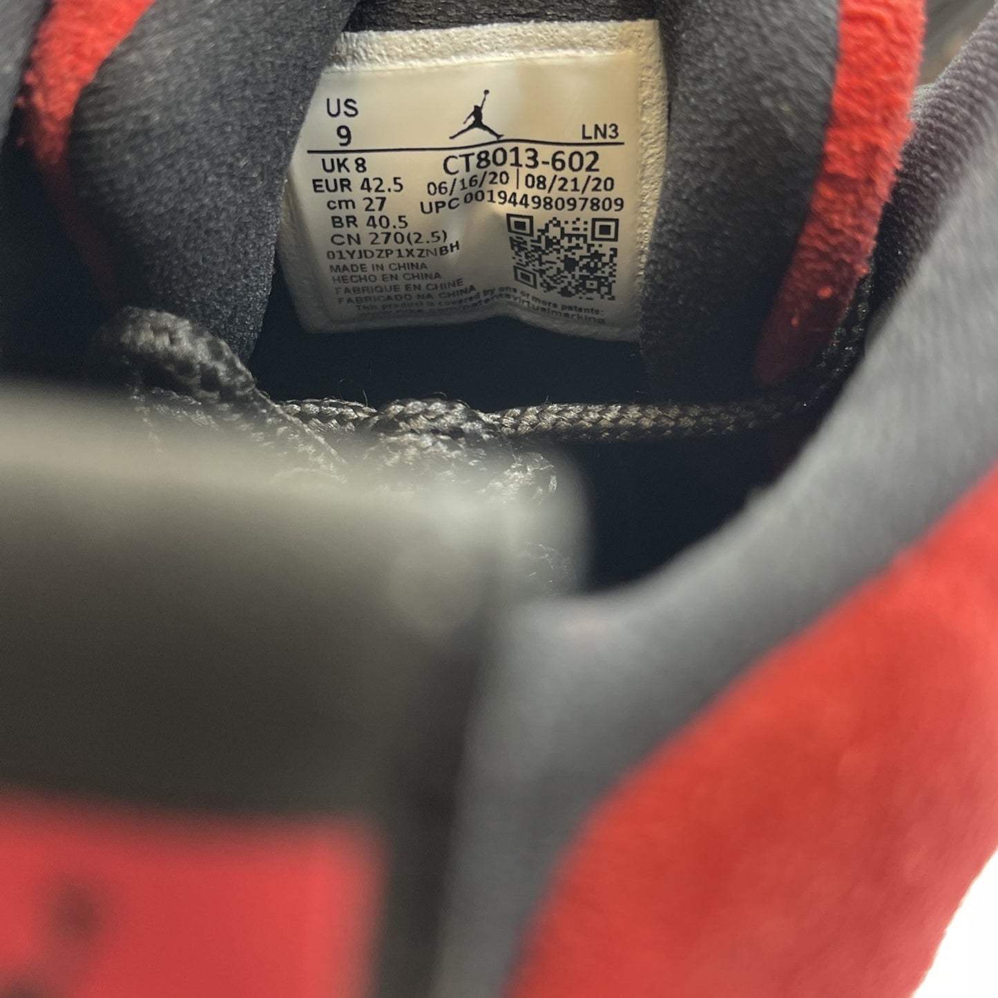 Size 9 - Jordan 12 Retro Reverse Flu Game 2020 Red Black Suede (CT8013-602)
