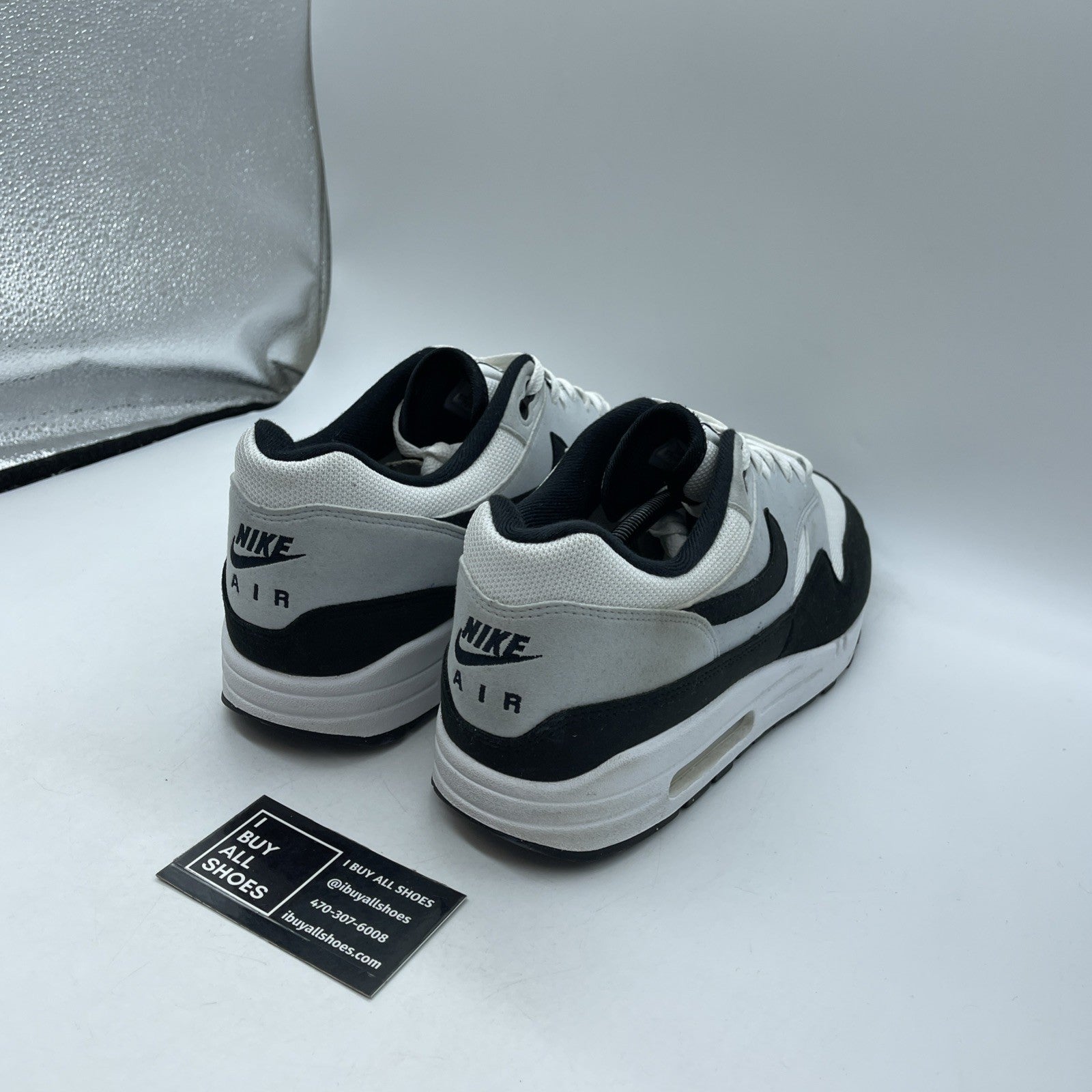 Size 9.5 - Nike Air Max 1 White Black (FD90821-107)