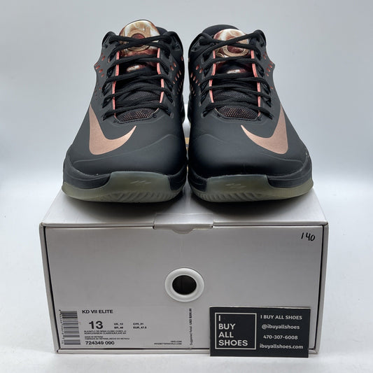 Size 13 - Nike KD 7 Rose Gold Black Leather (724349-090)