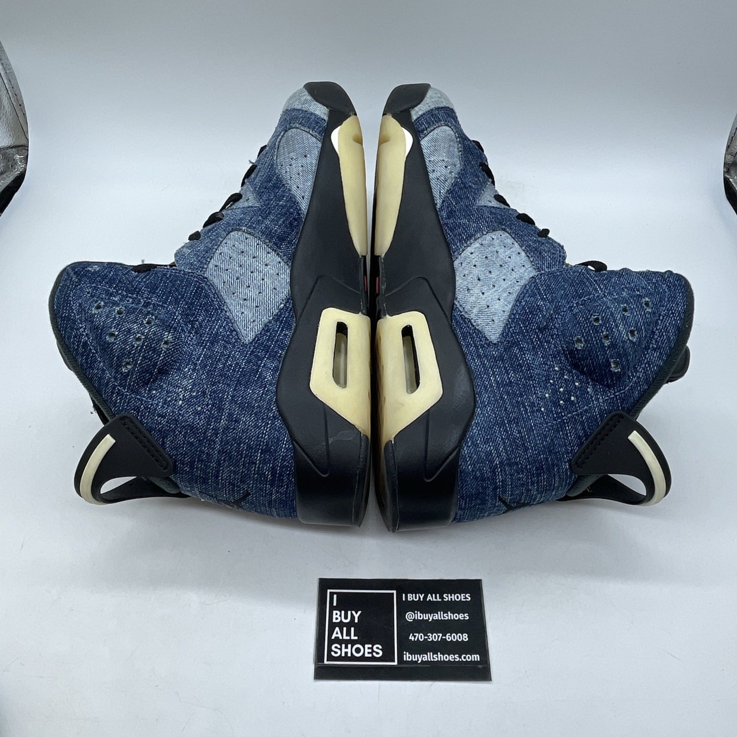 Size 12 - Air Jordan 6 Retro Washed Denim Blue Black Suede (CT5350-401)