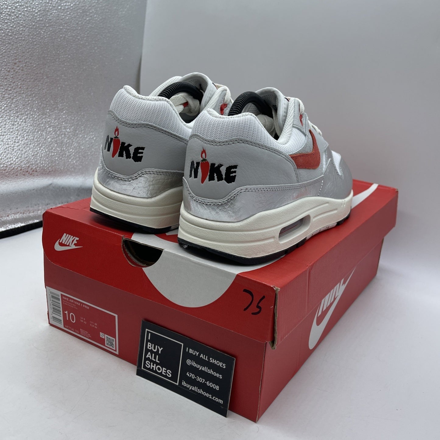 Size 10 - Nike Air Max 1 Premium SE Hot Sauce (HF7746-100)