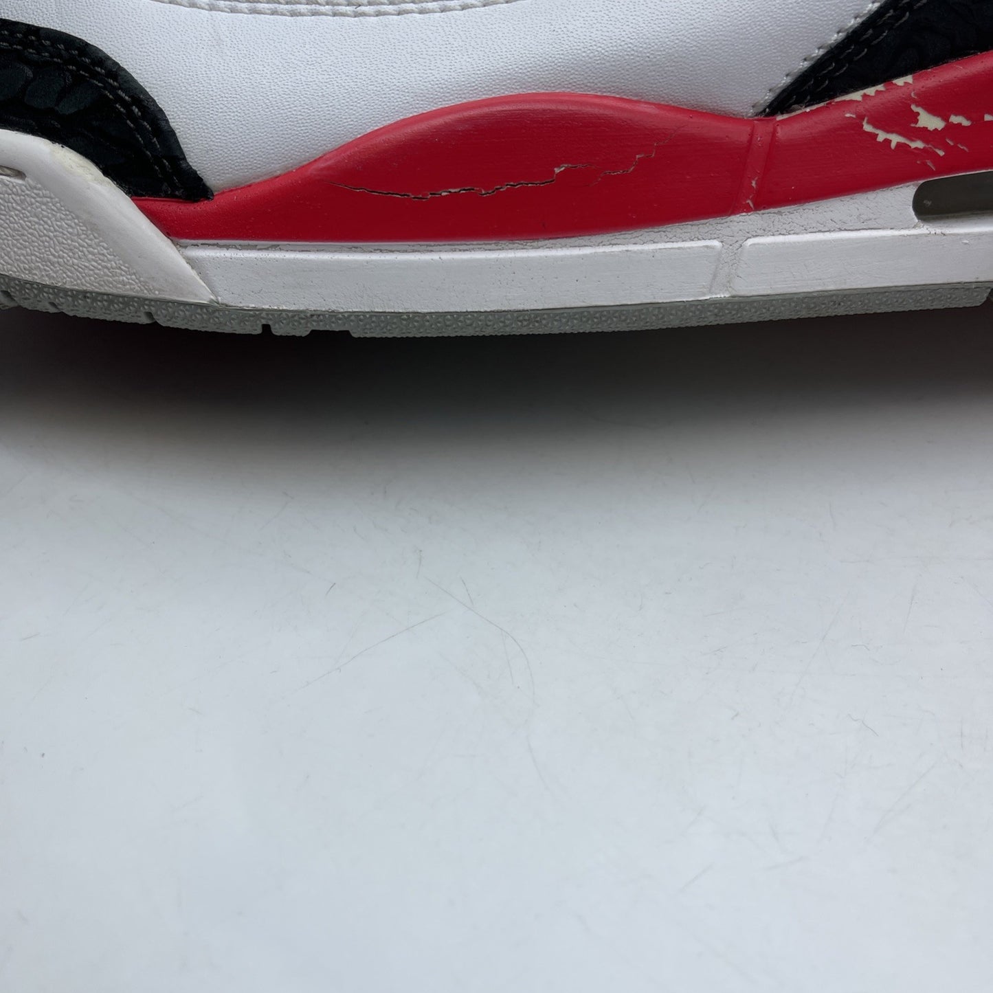 Size 12 - Air Jordan 3 Retro 2013 Fire Red White Grey Suede (136064-120)