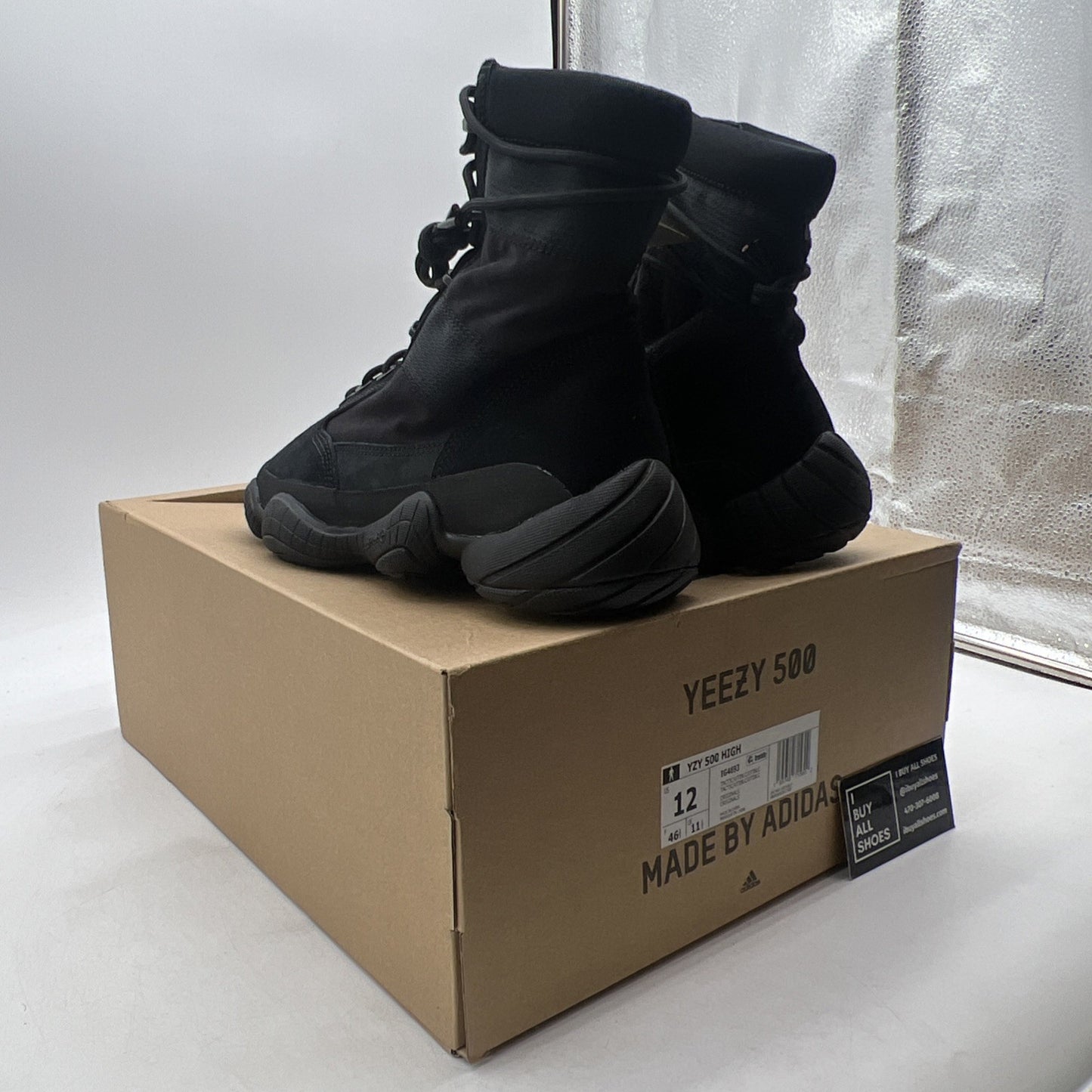 Size 12 - adidas Yeezy 500 High Utility Black (IG4693)