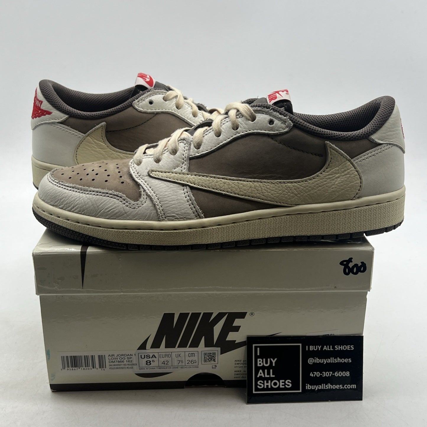 Size 8.5 - Air Jordan 1 Low OG x Travis Scott Reverse Mocha (DM7866-162)