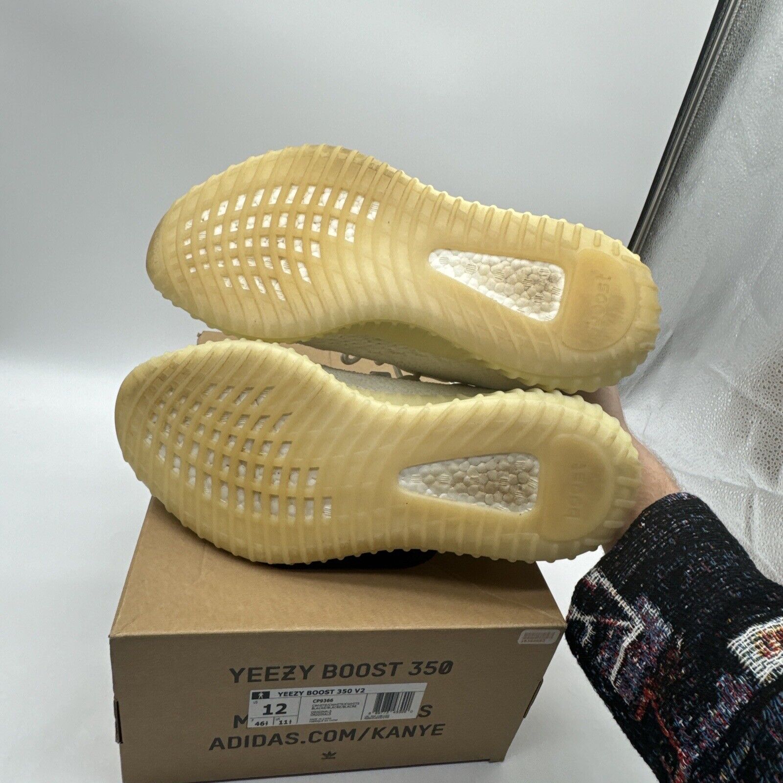 Size 12 - adidas Yeezy Boost 350 V2 Low Cream White / Triple White OG All Kanye