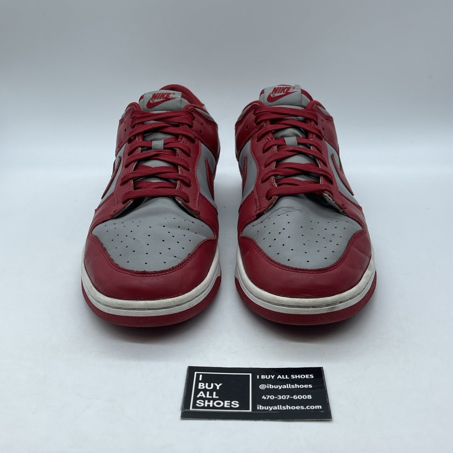 Size 14 - Nike Dunk Low SP UNLV Red Grey Leather (DD1391-002)