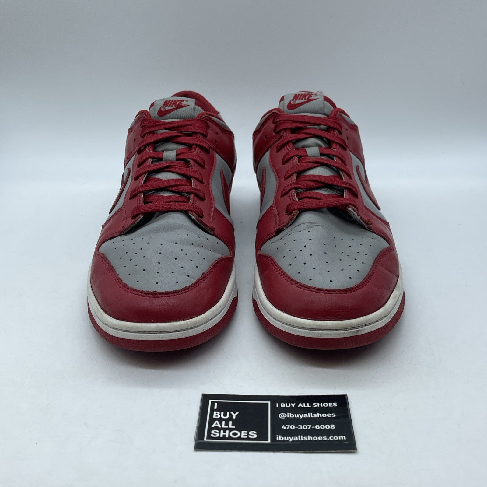 Size 14 - Nike Dunk Low SP UNLV Red Grey Leather (DD1391-002)