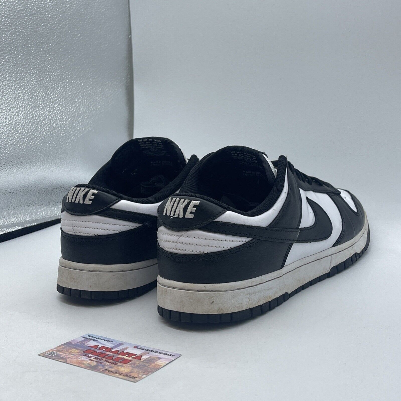 Size 13 - Nike Dunk Low Black White Leather (DD1391-100)