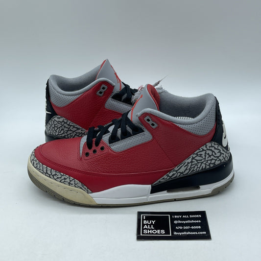 Size 9.5 - Jordan 3 Retro SE Mid Unite Red Grey Suede Leather (CK5692-600)