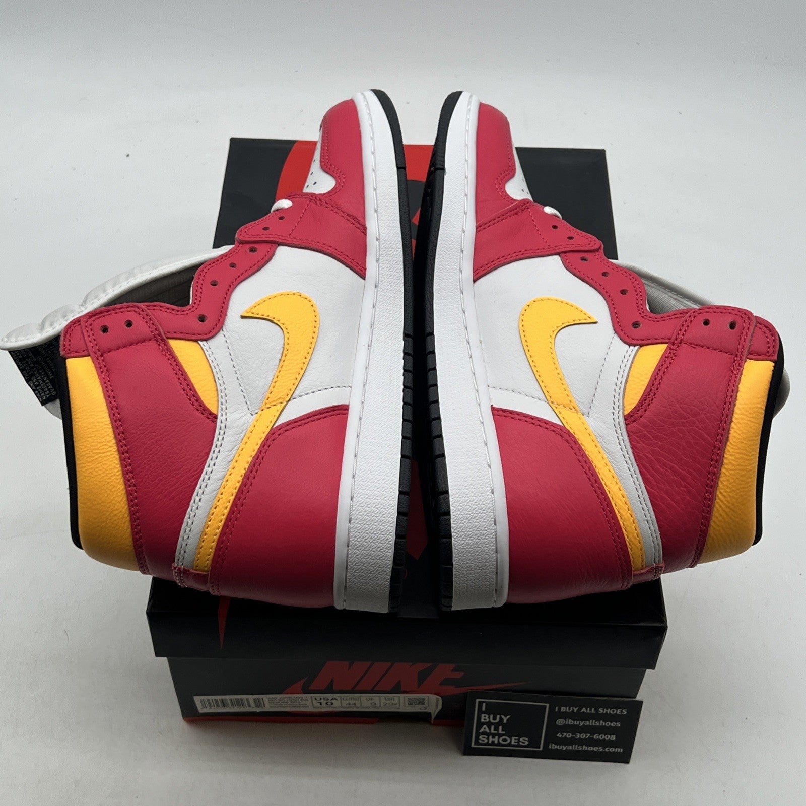 Size 10 - Air Jordan 1 Retro High OG Light Fusion Red 2021 (555088-603)