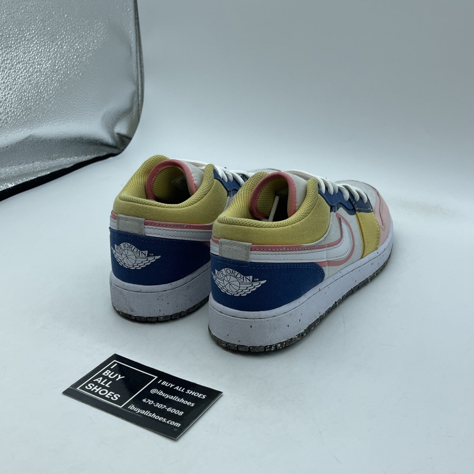 Size 5.5Y - Air Jordan 1 Low SE (GS) Multicolor Suede Leather  (DV1323-100)