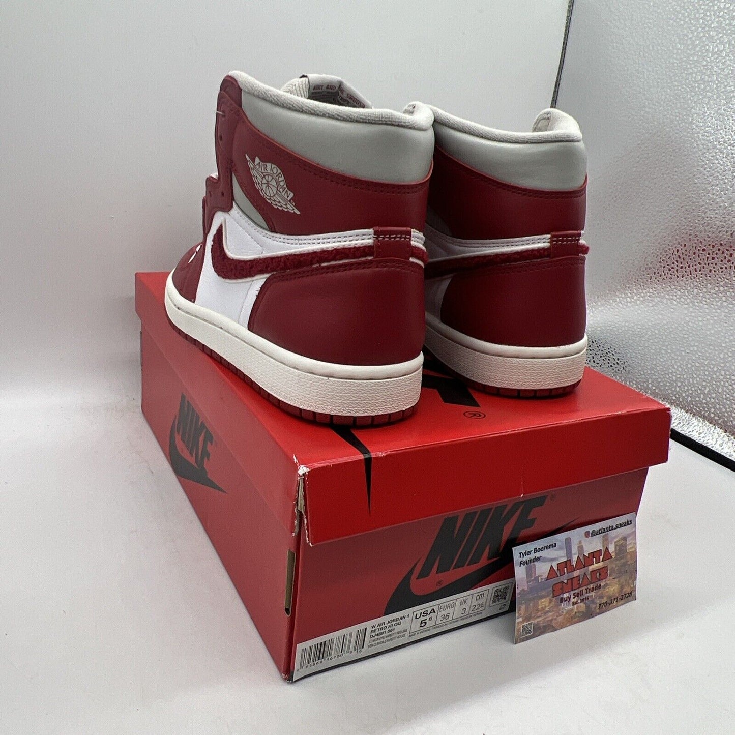 Size 5.5 - Jordan 1 High Varsity Red W Brand New Og All