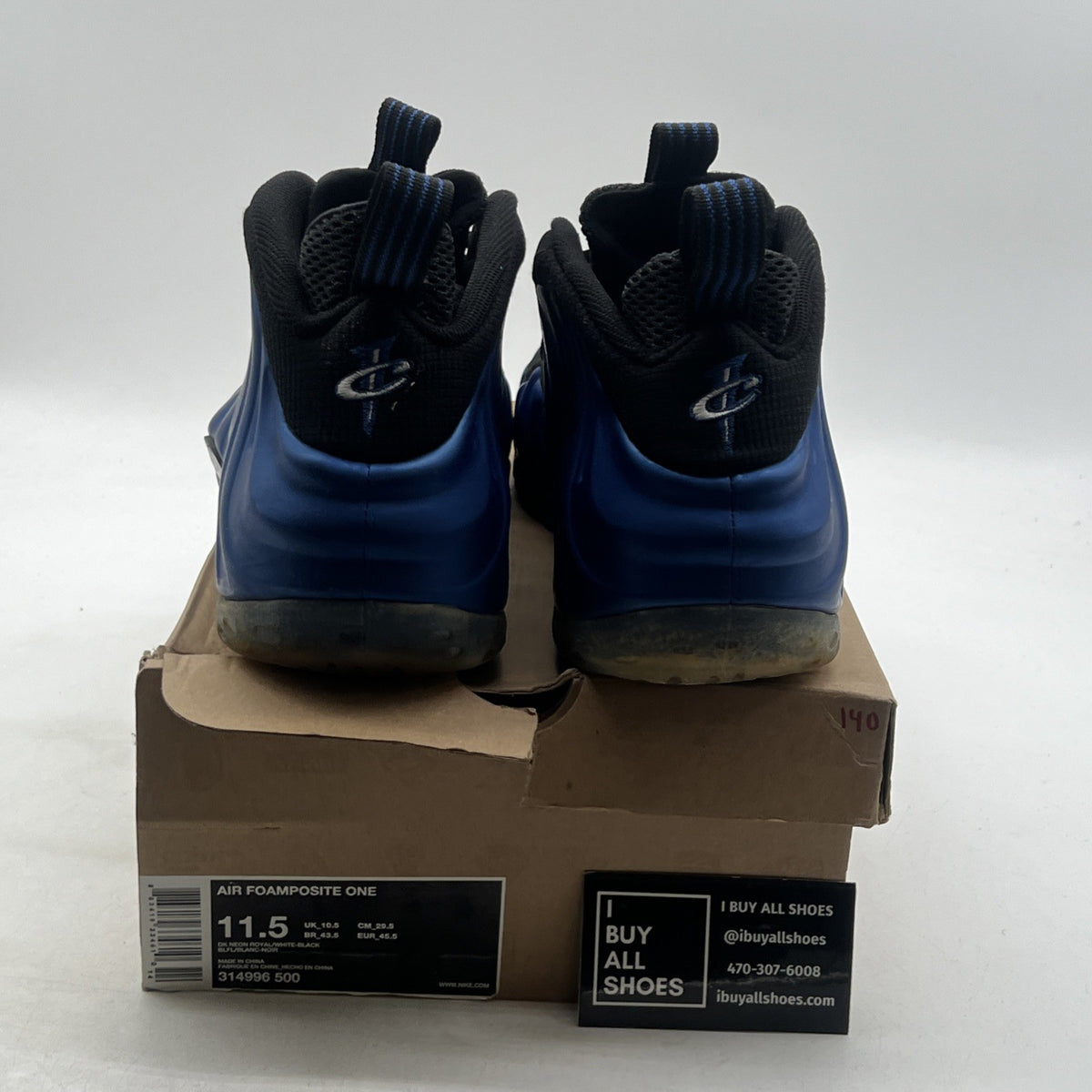 Size 11.5 - Nike Air Foamposite One 2011 Royal (314996-500)