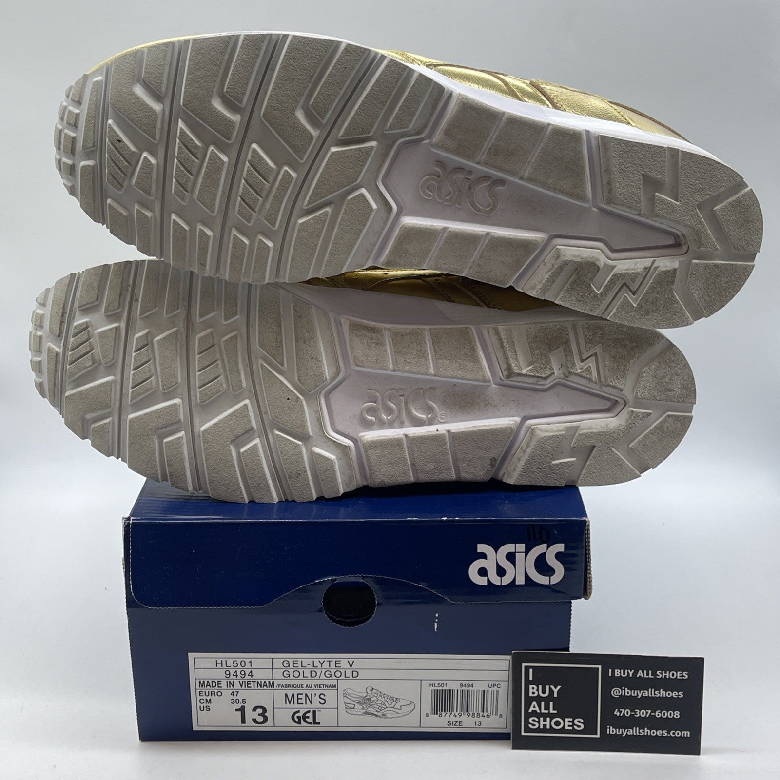 Size 13 - ASICS Gel Lyte 5 Champagne Gold  Suede Leather (HL501-9494)