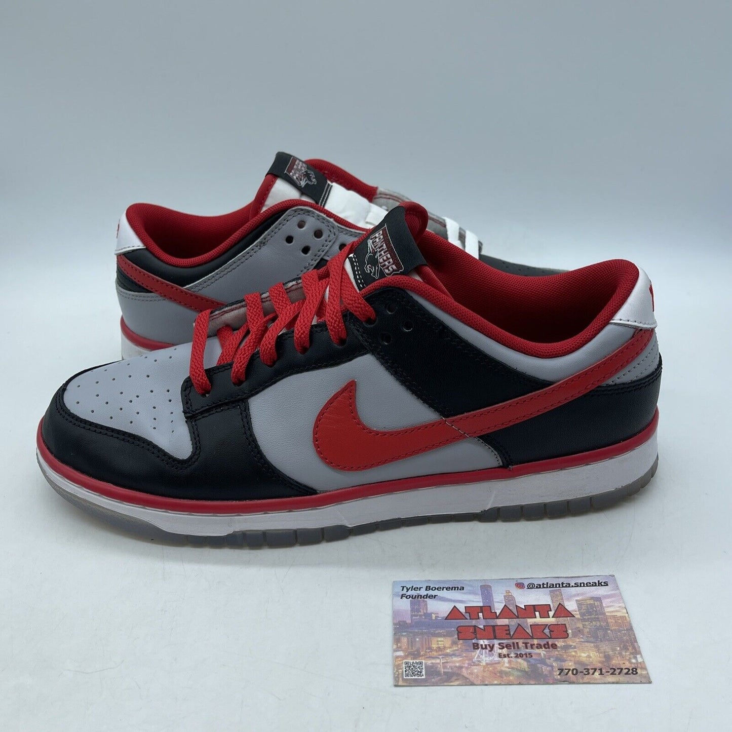 Size 9.5 - Nike Clark Atlanta University x Dunk Low Panthers Grey (DR6189-001)