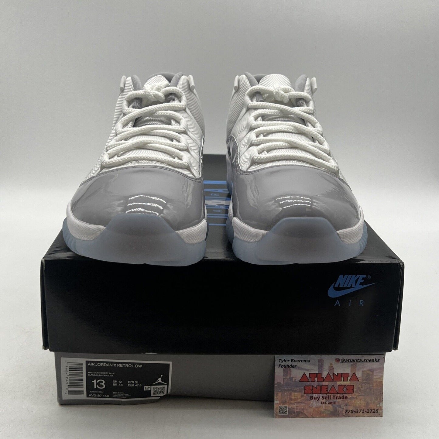 Size 13 - Air Jordan 11 Retro Low Cement Grey White Leather  (AV2187-140)