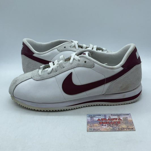 Size 12 - Nike Cortez Basic Leather '06 White Team Red Suede Leather (316418-109