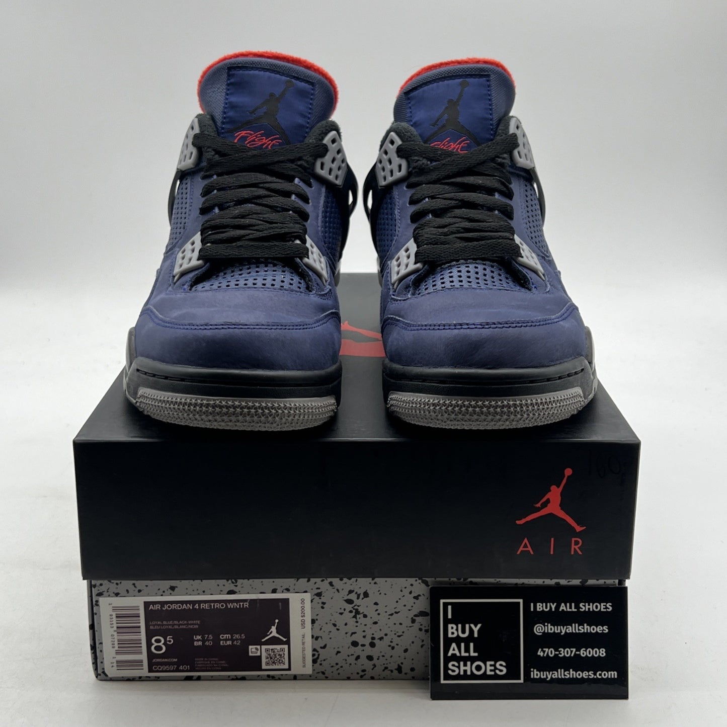 Size 8.5 - Air Jordan 4 Winter Loyal Blue 2019 (CQ9597-401)