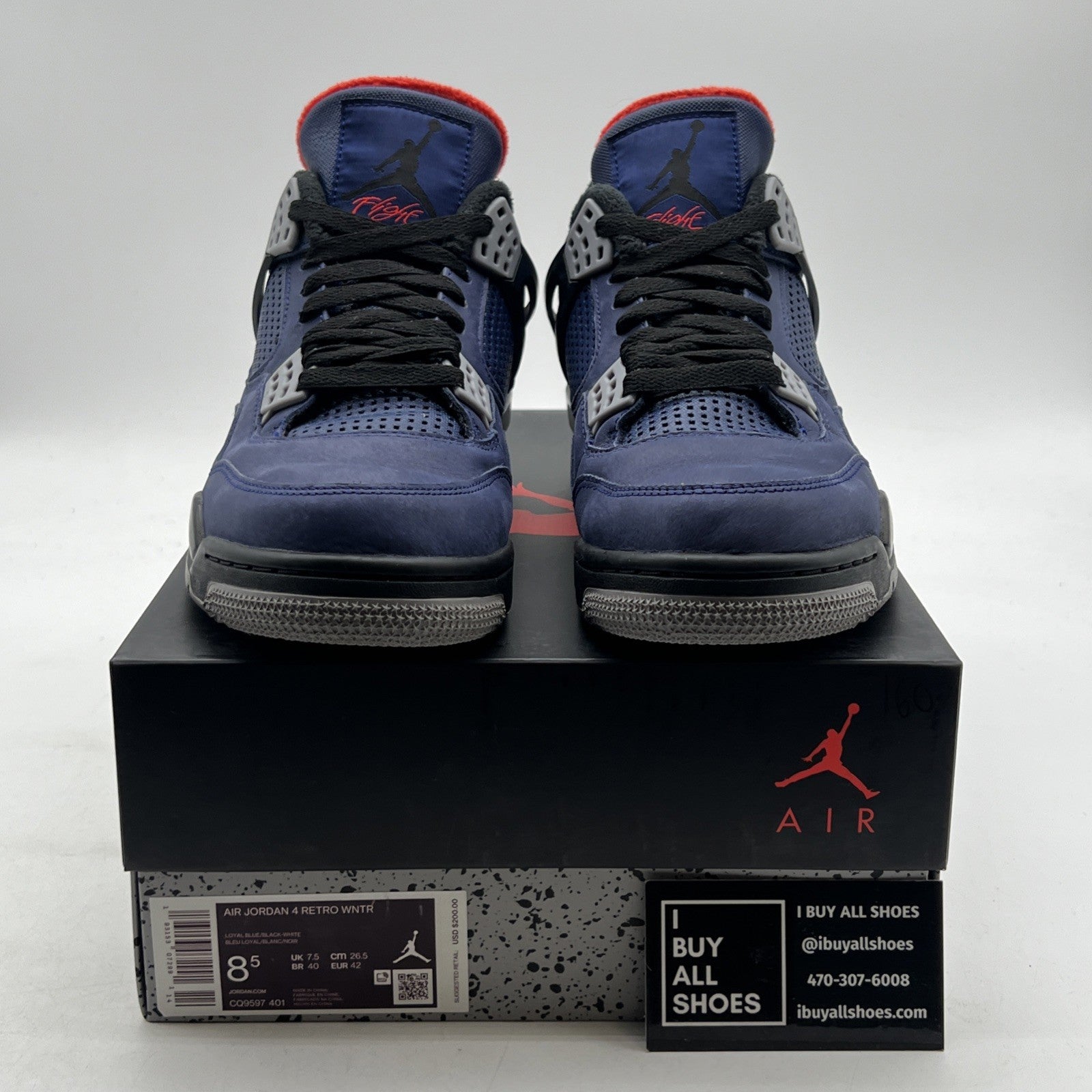 Size 8.5 - Air Jordan 4 Winter Loyal Blue 2019 (CQ9597-401)