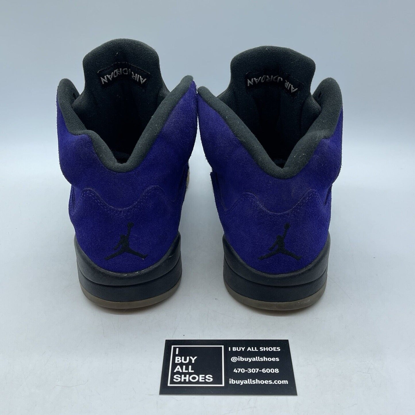 Size 9.5 - Jordan 5 Retro Alternate Grape Purple Suede Black (136027-500)