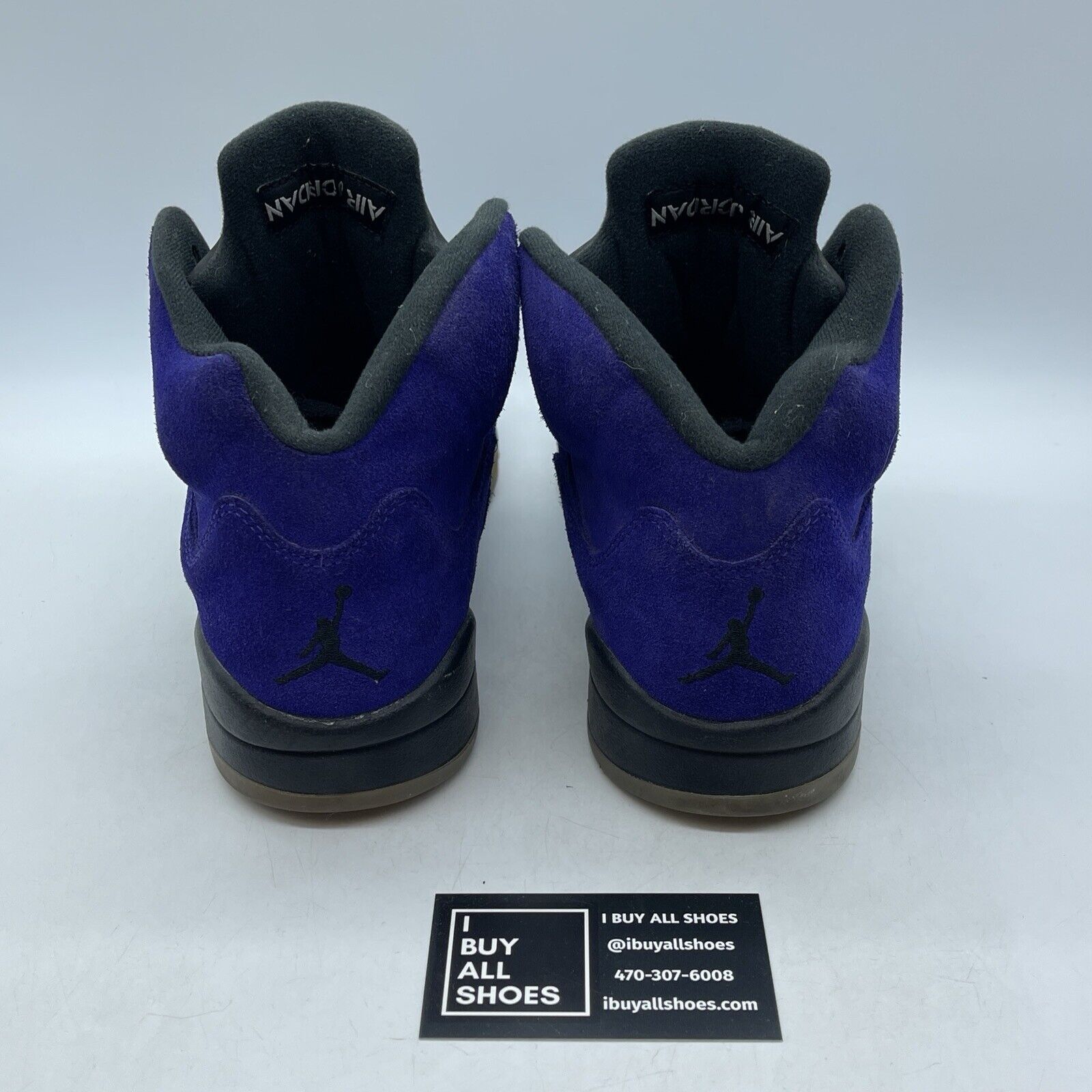 Size 9.5 - Jordan 5 Retro Alternate Grape Purple Suede Black (136027-500)