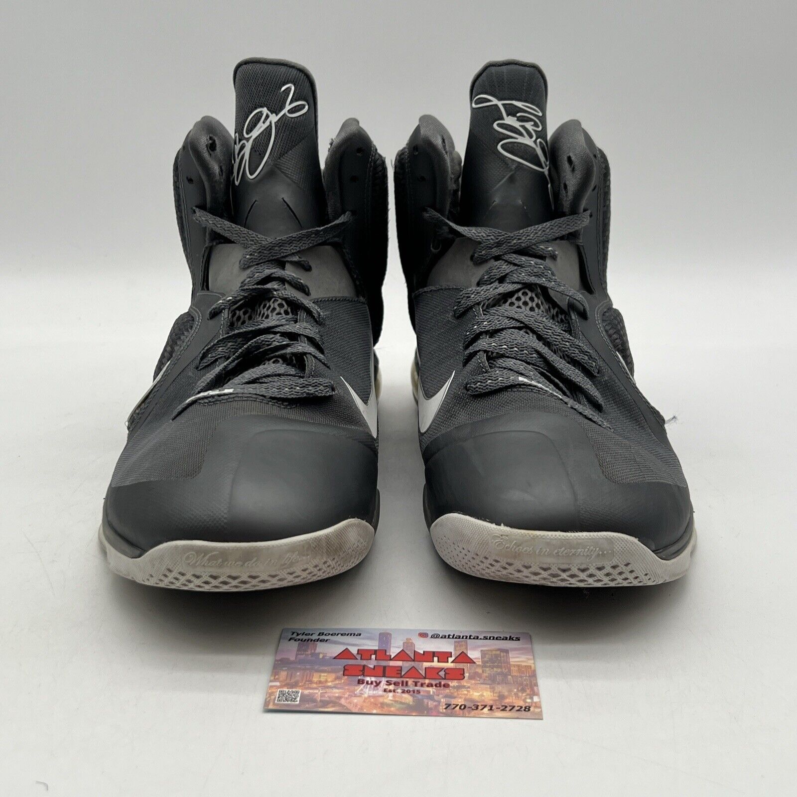 Size 12 - Nike LeBron 9 Cool Grey White (467764-007)