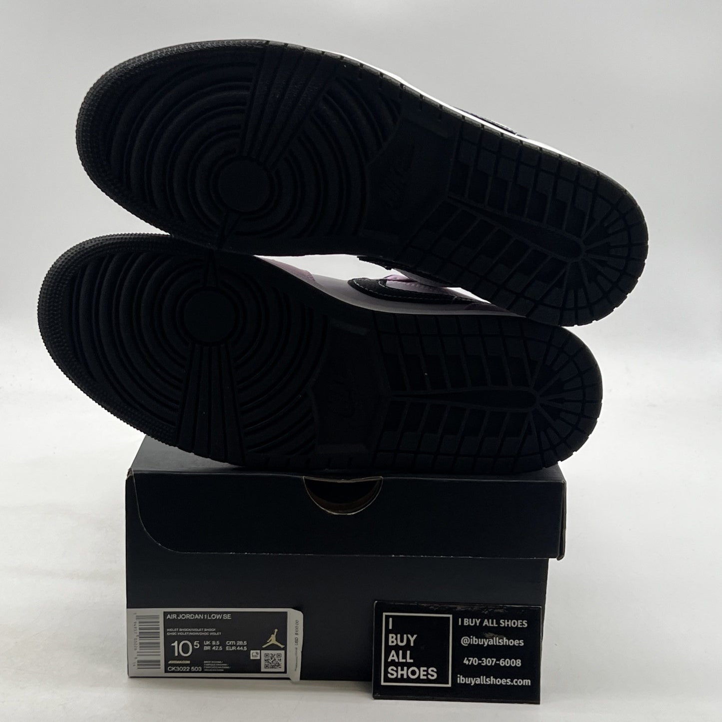 Size 10.5 - Air Jordan 1 SE Low Violet Shock (CK3022-503)