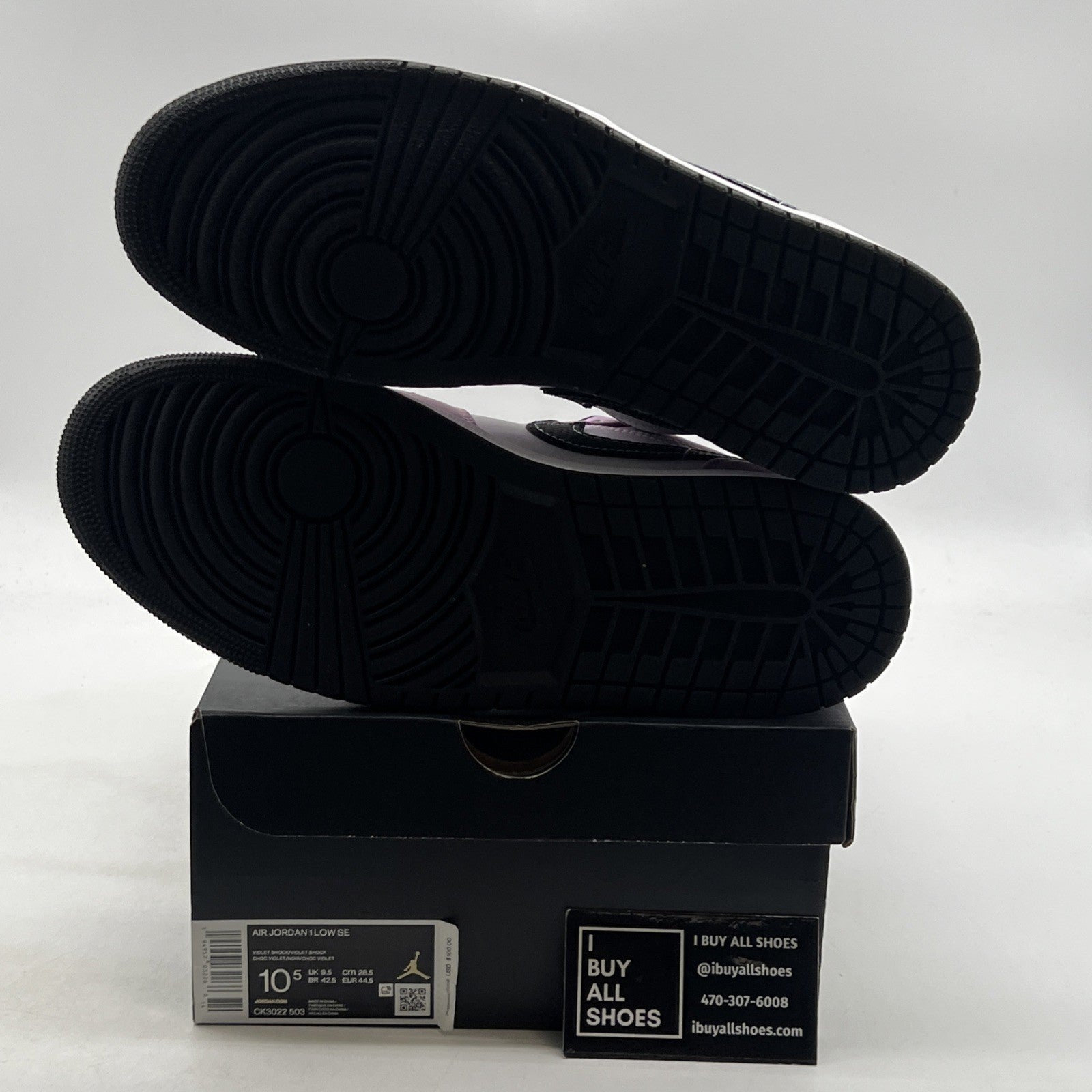 Size 10.5 - Air Jordan 1 SE Low Violet Shock (CK3022-503)
