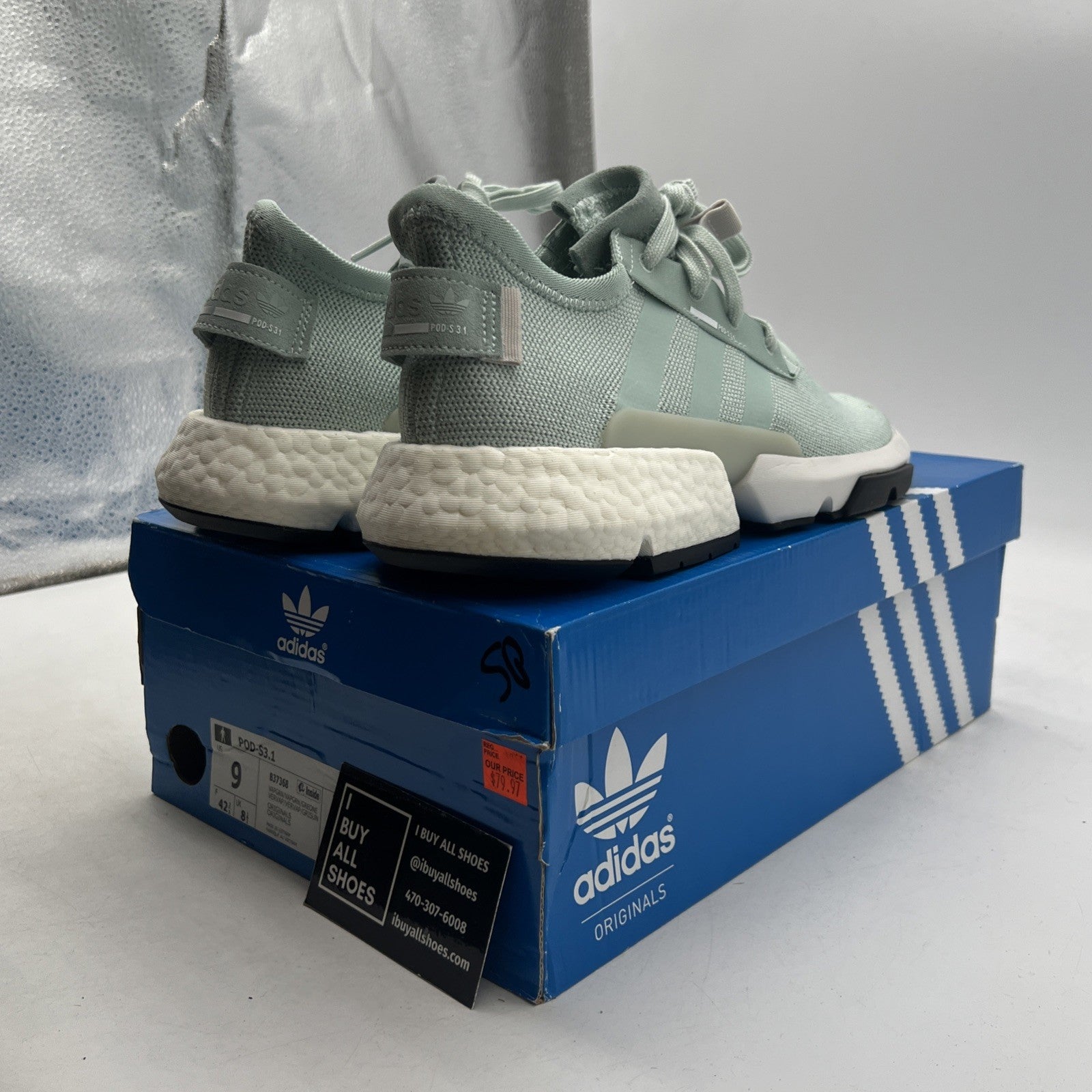 Size 9 - Adidas P.O.D. S3.1 Green (B37368)