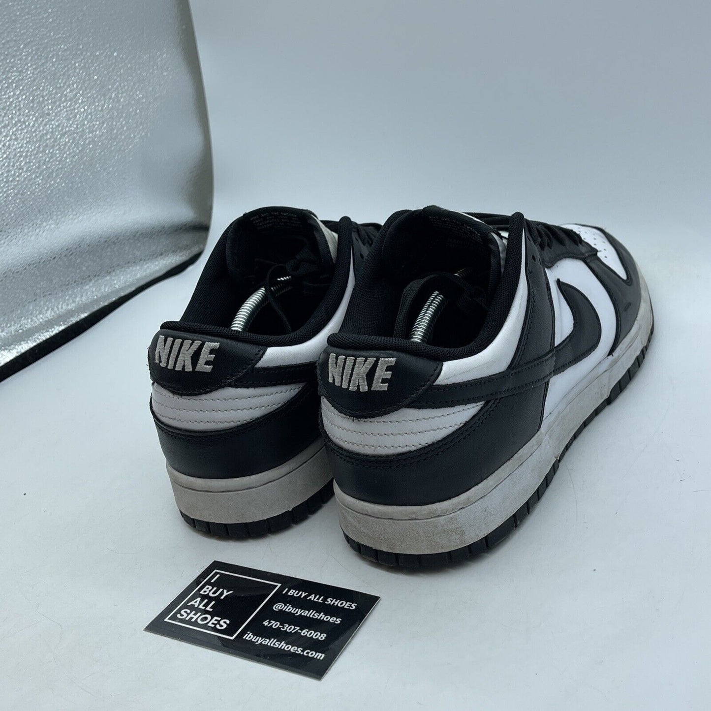 Size 13 - Nike Dunk Low Black White Leather Suede (DD1391-100)