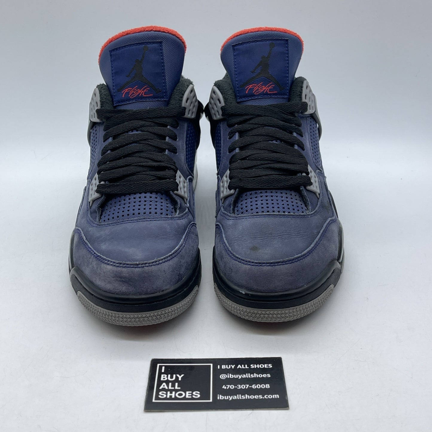 Size 10.5 - Jordan 4 Winter Loyal Blue 2019 Black Suede (CQ9597-401)