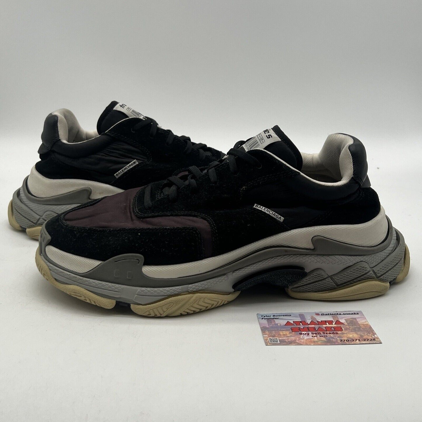 Size 12 - Balenciaga Triple S Sneaker Bordeaux Black