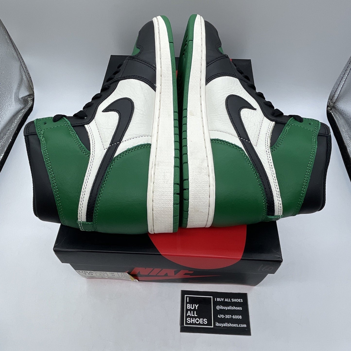 Size 10 - Air Jordan 1 Retro High OG Pine Green 2018 (555088-302)