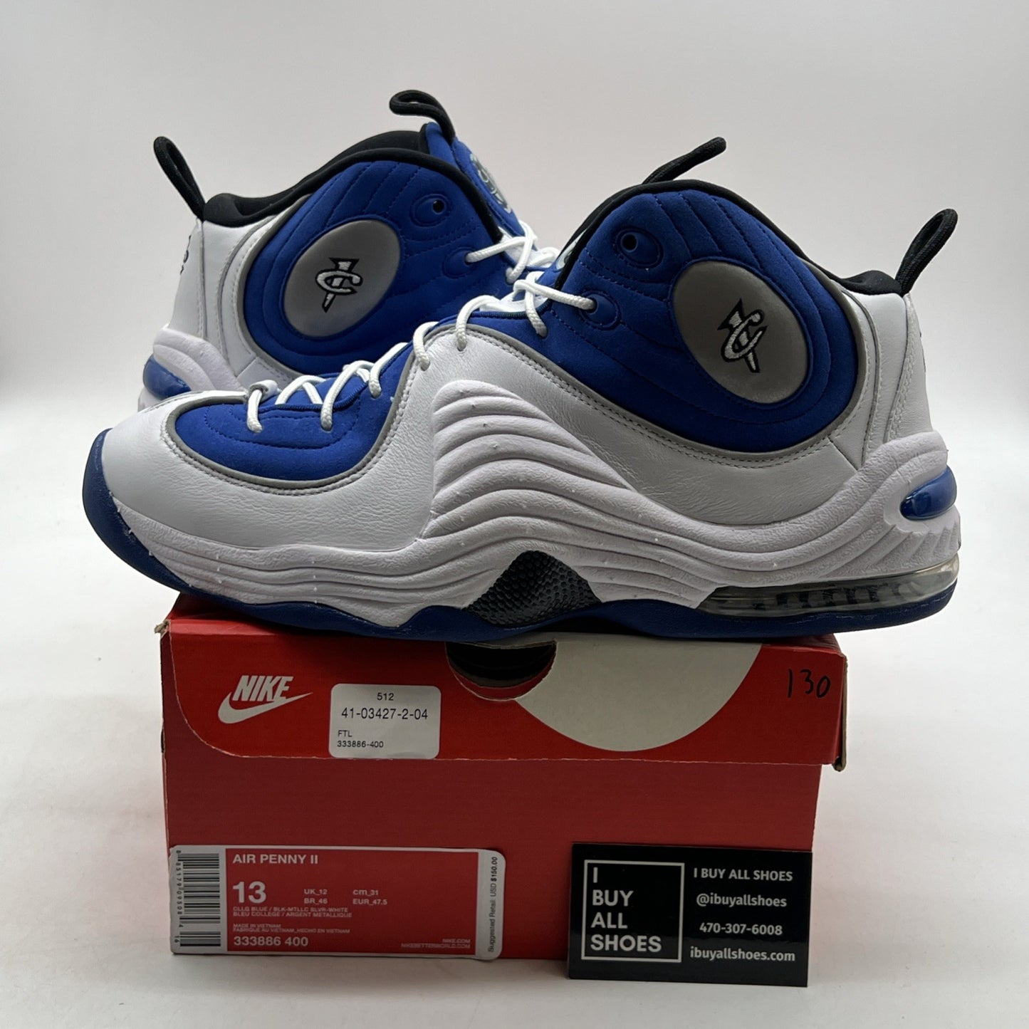 Size 13 - Nike Air Penny 2 2016 Atlantic Blue (333886-400)
