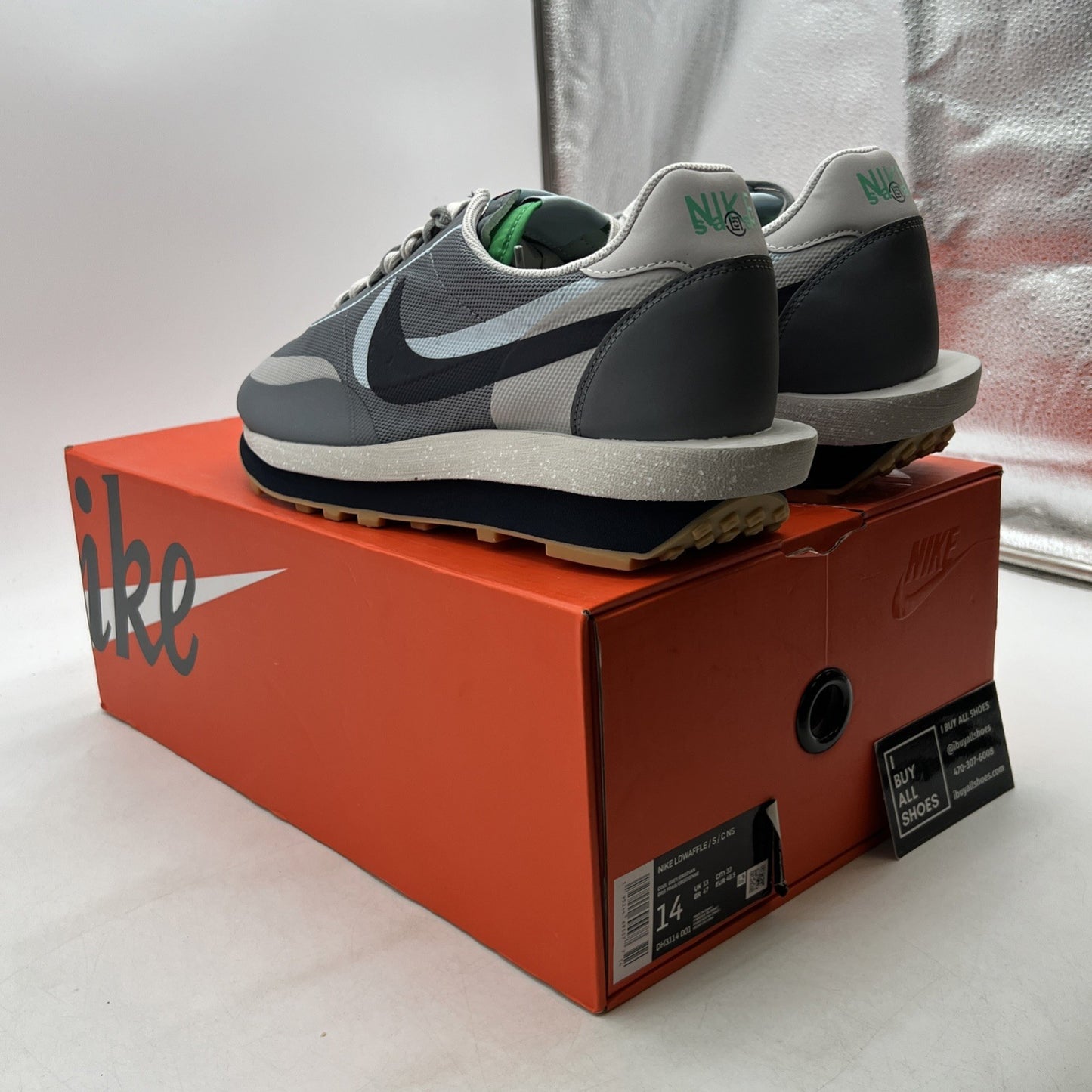 Size 14 - Nike sacai x Clot x LDWaffle Kiss Of Death 2 (DH3114-001)