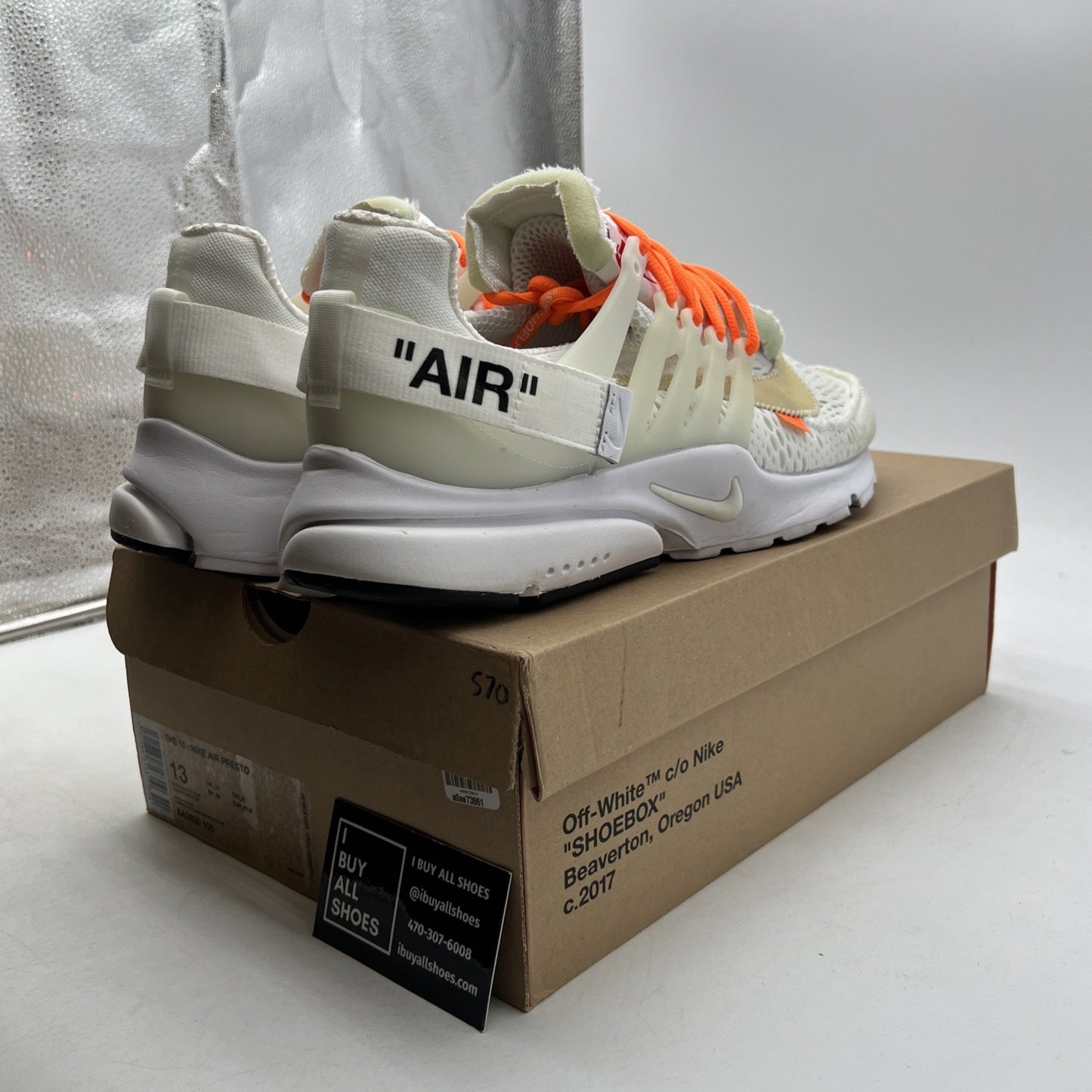 Size 13 - Nike Air Presto x Off-White White 2018 (AA3830-100)