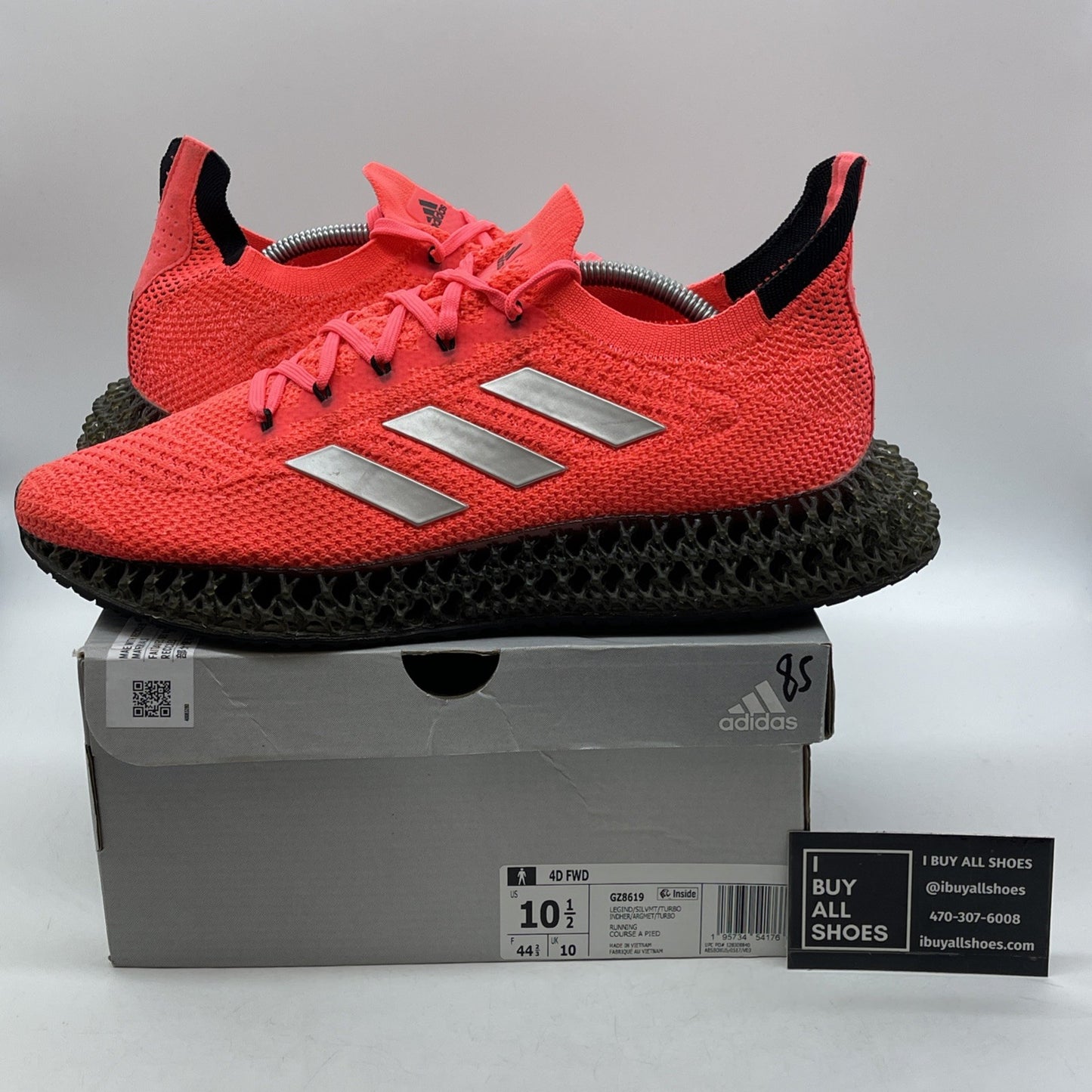 Size 10.5 - adidas 4DFWD Legacy Indigo Turbo Pink Grey Suede (GZ8619)