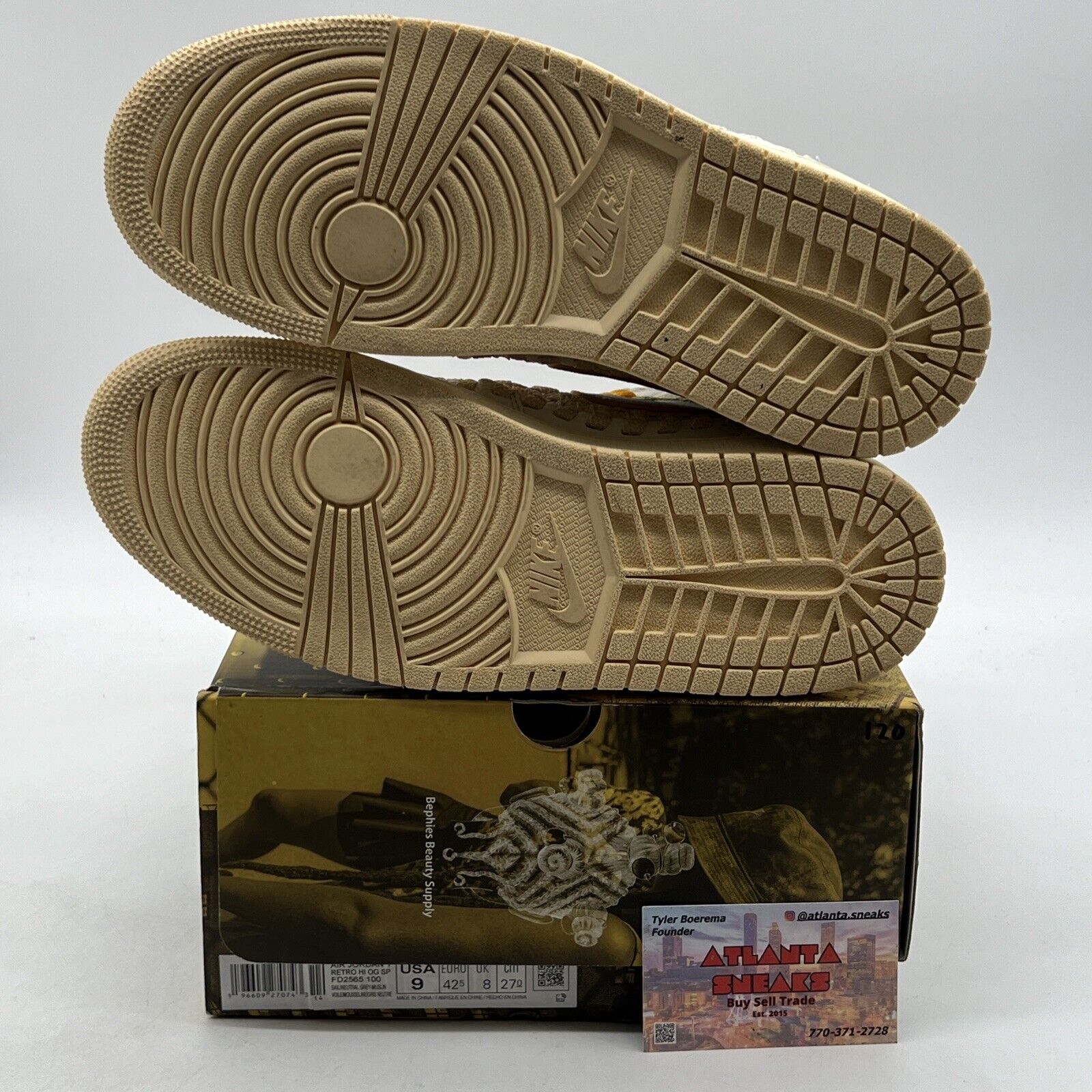 Size 9 - Union LA x Bephie's Beauty Supply x Air Jordan 1 Retro OG SP 'Summer of