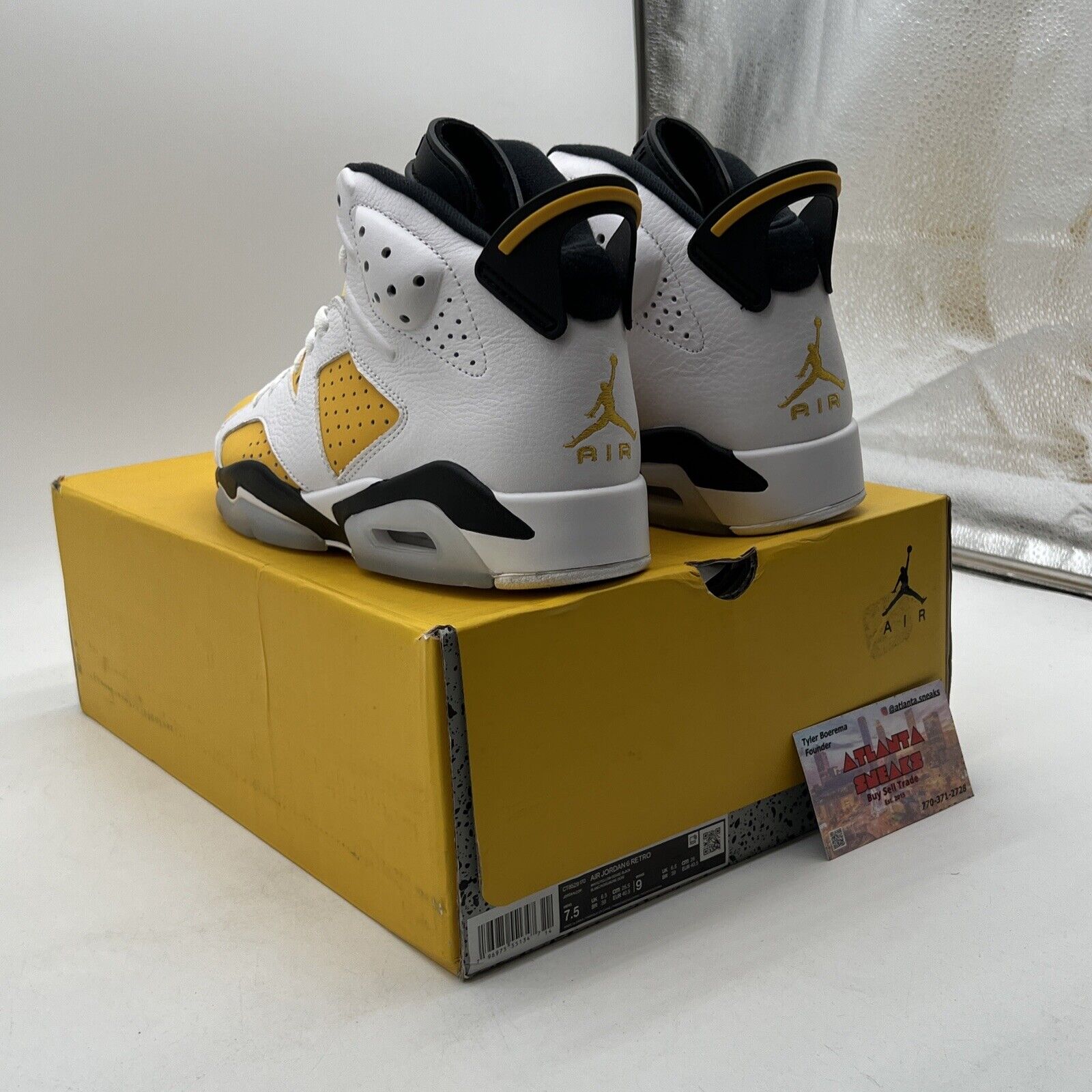 Size 7.5 - Air Jordan 6 Retro Yellow Ochre (CT8529-170)