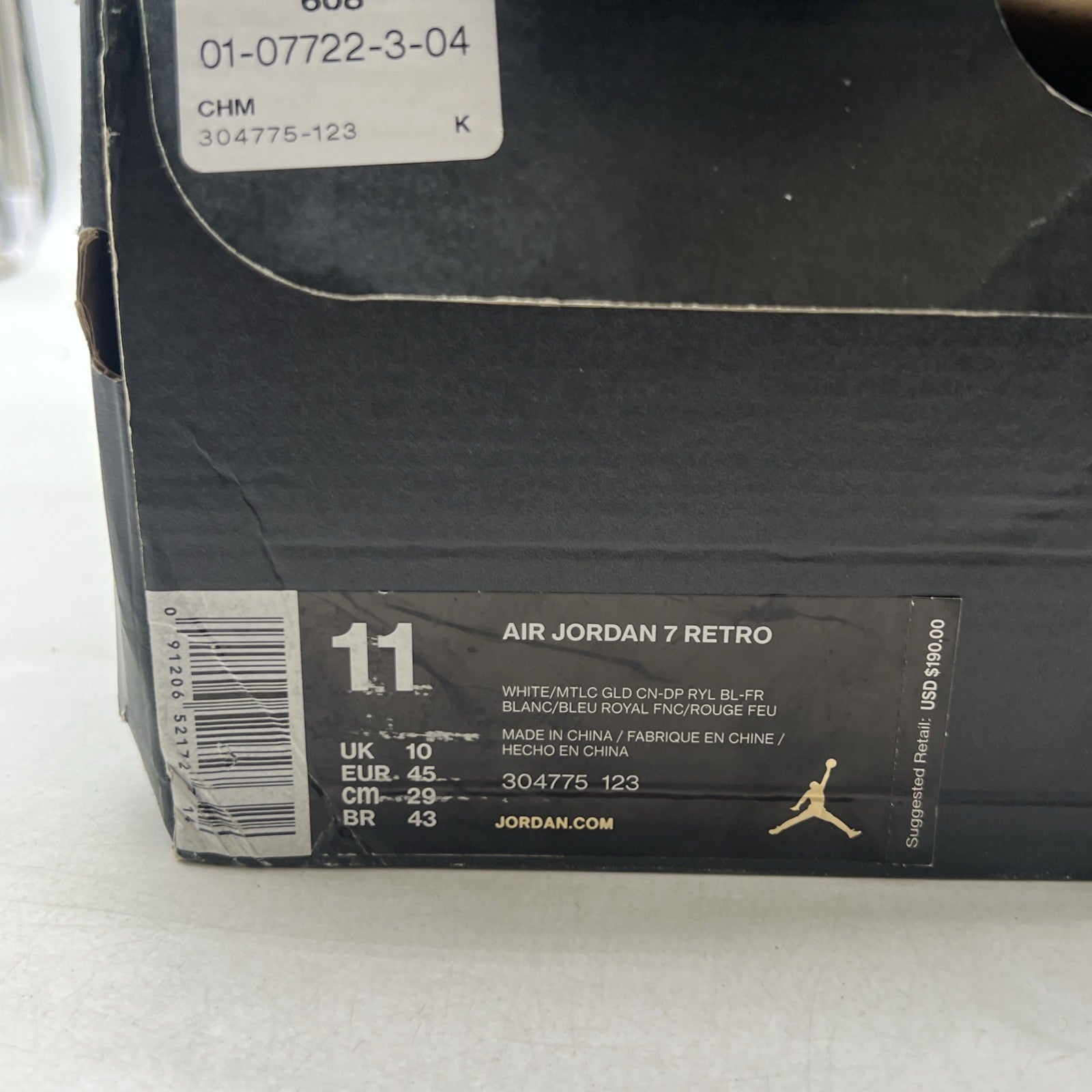 Size 11 - Air Jordan 7 Retro Tinker Alternate (304775-123)