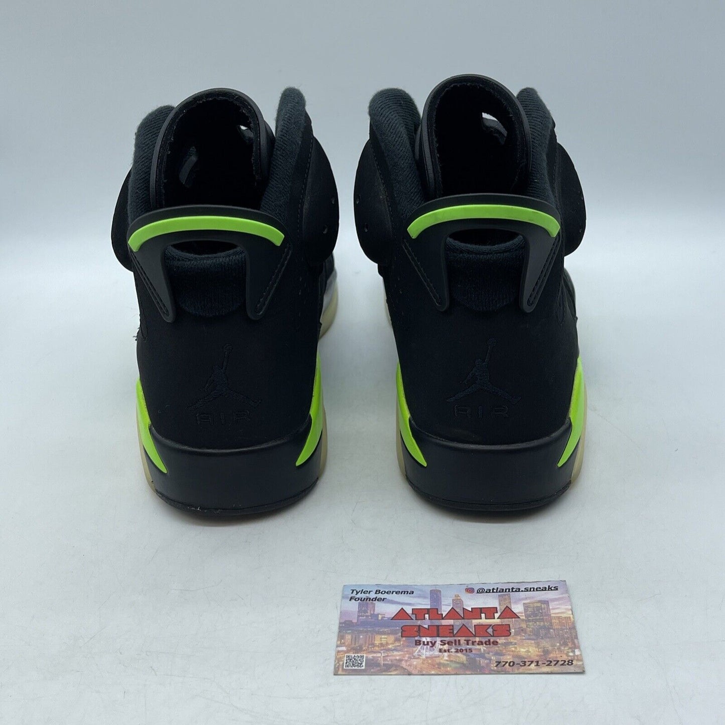 Size 10 - Jordan 6 Retro Electric Green 2021 Black Suede (CT8529-003)